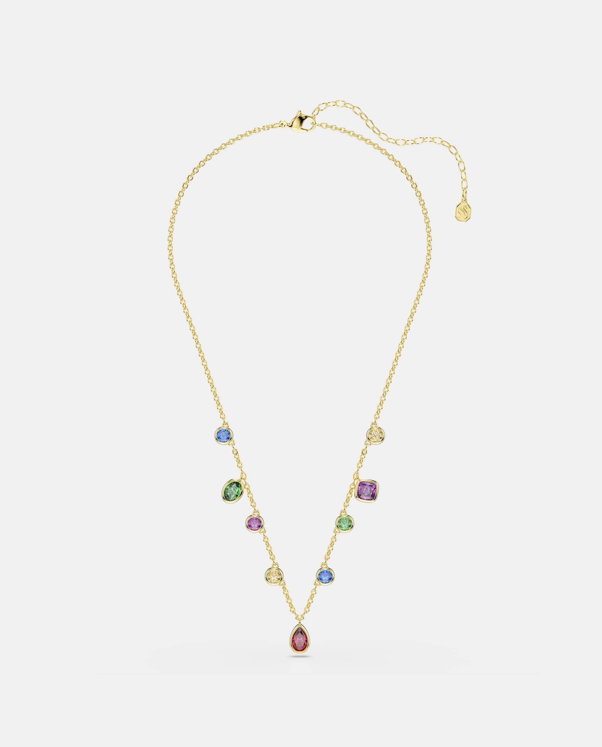 Collar imber con circonitas multicolor acabado en oro de 18 quilates - Swarovski - Multicolor Multicolor-2