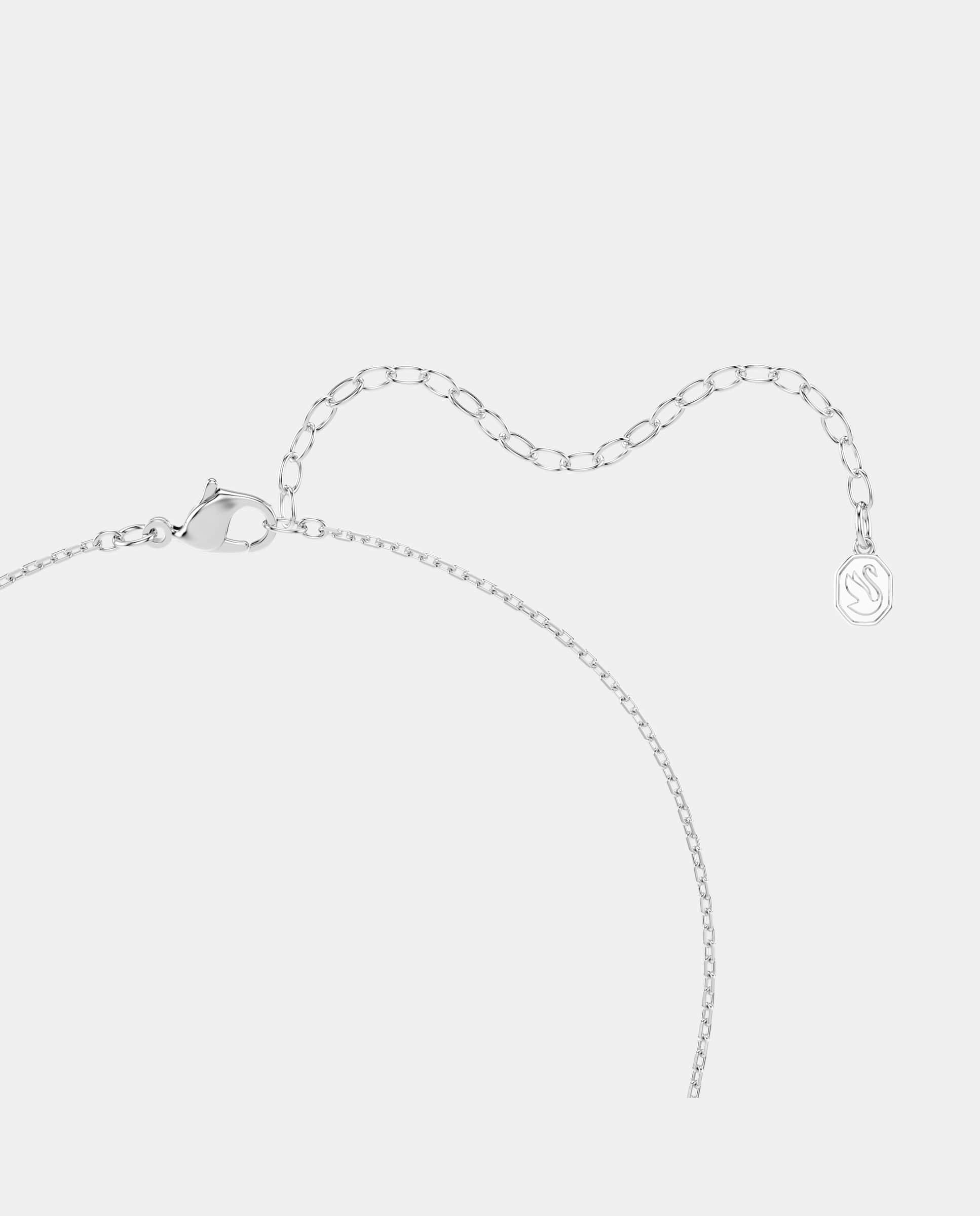Collar matrix con circonitas y baño de rodio - Swarovski - Blanco Blanco-4