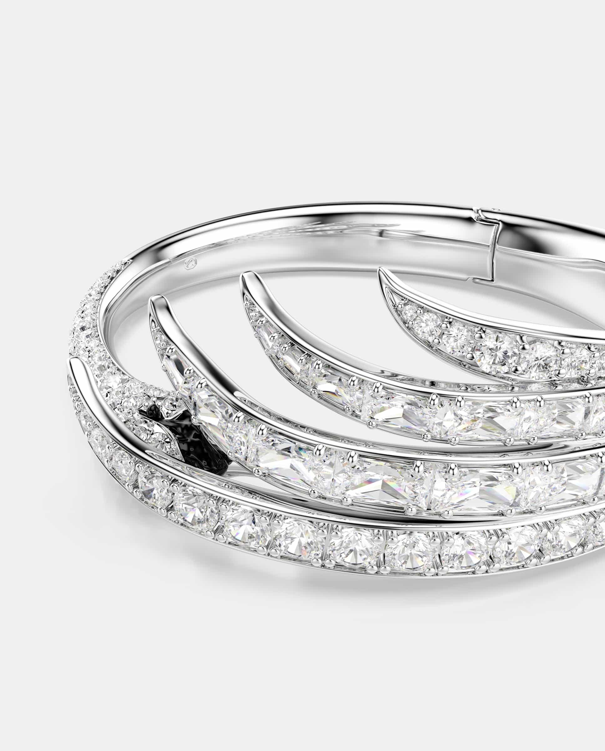 Imagen 2 de Brazalete vienna con cristales en forma de cisne - Swarovski - Blanco Blanco