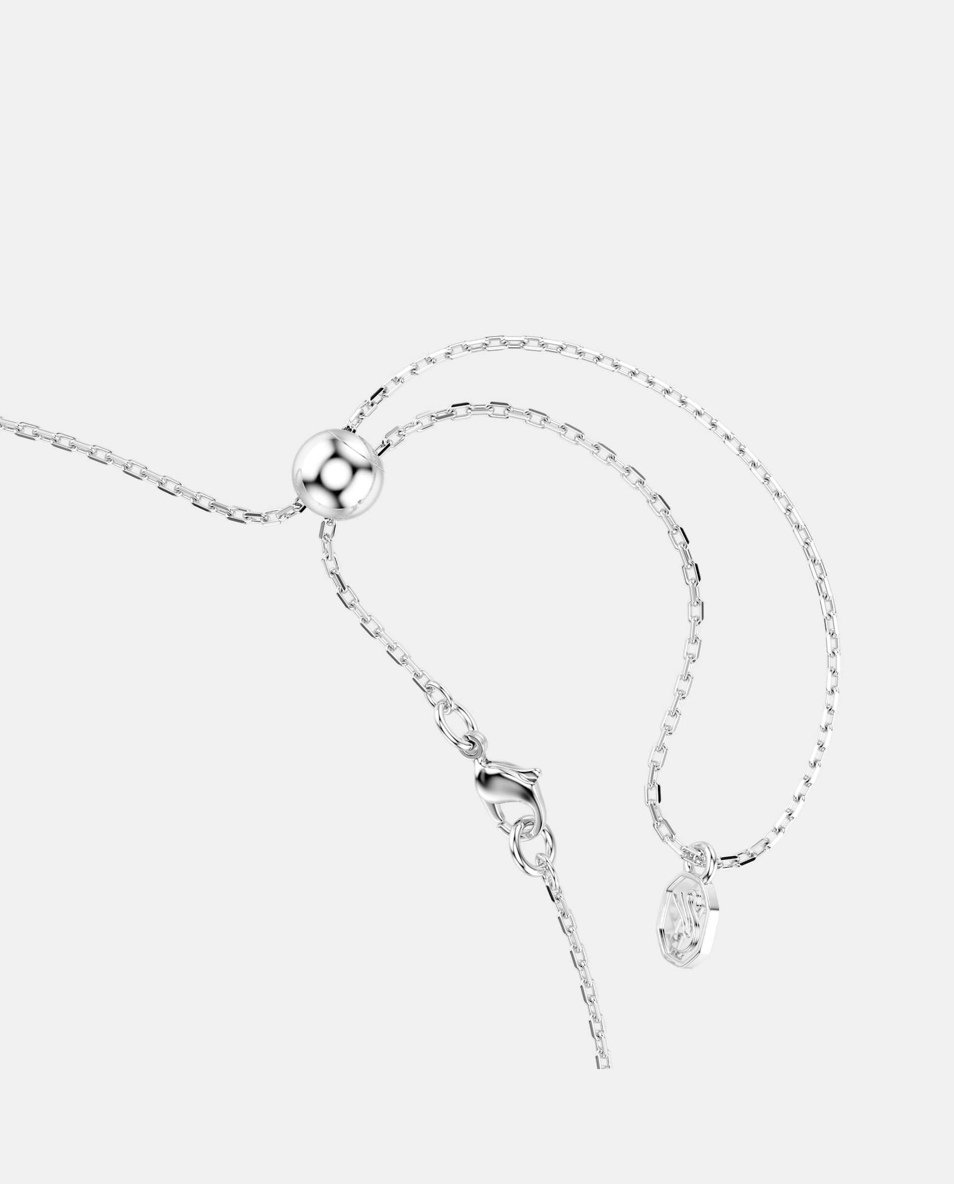 Collar matrix ajustable con circonitas - Swarovski - Blanco Blanco-3