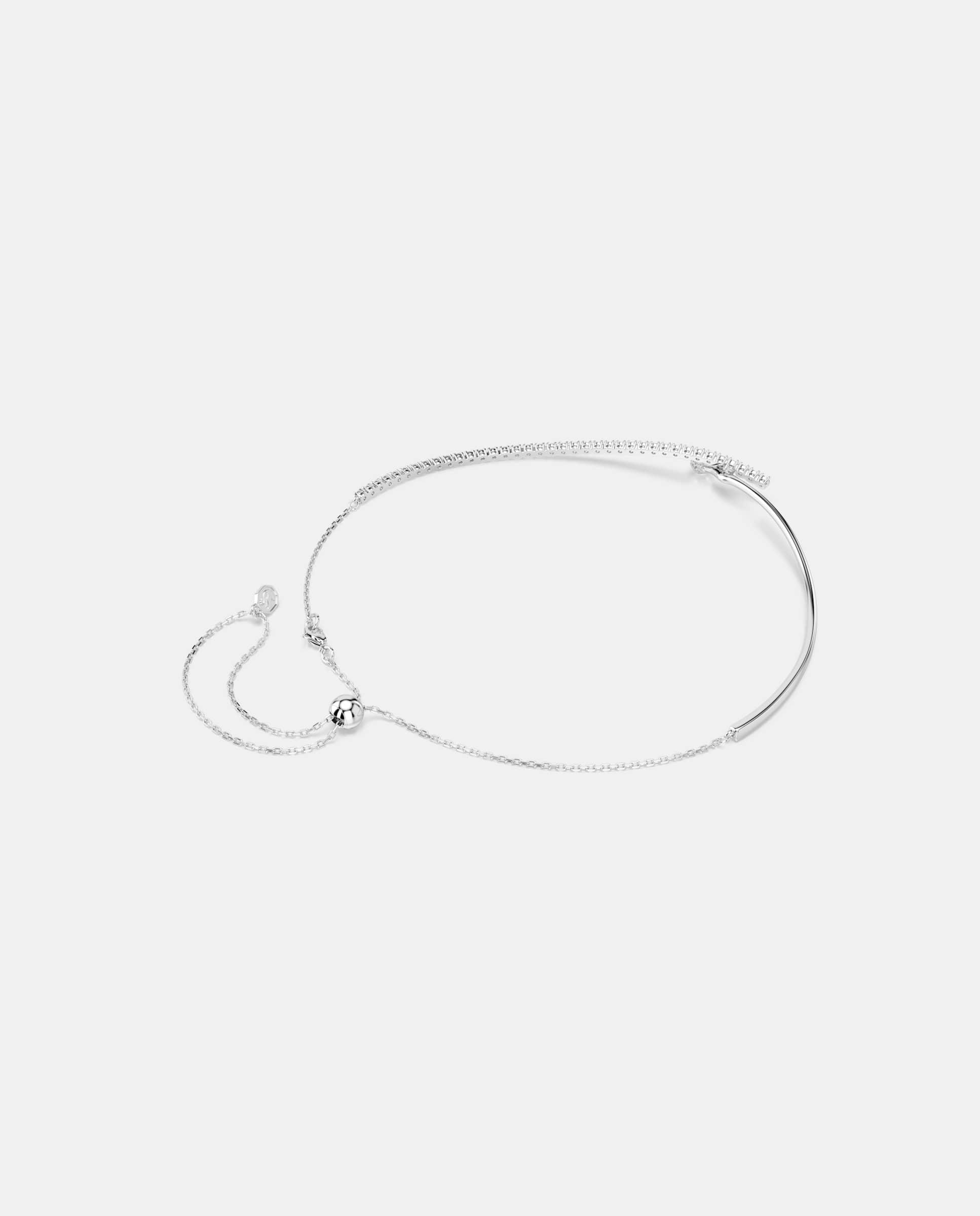 Collar matrix ajustable con circonitas - Swarovski - Blanco Blanco-4