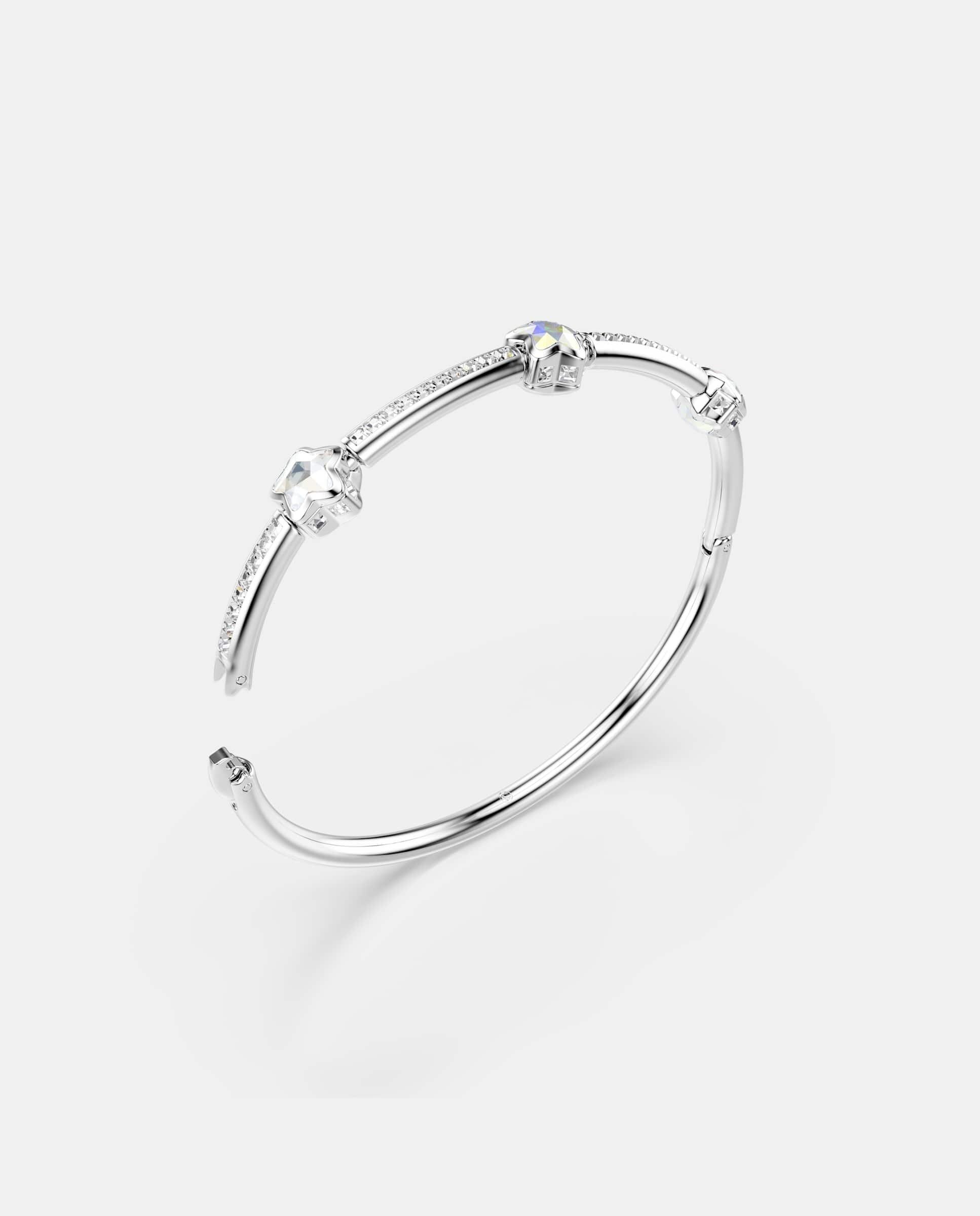 Imagen 3 de Brazalete chroma con estrellas y cristales en pavé - Swarovski - Blanco Blanco