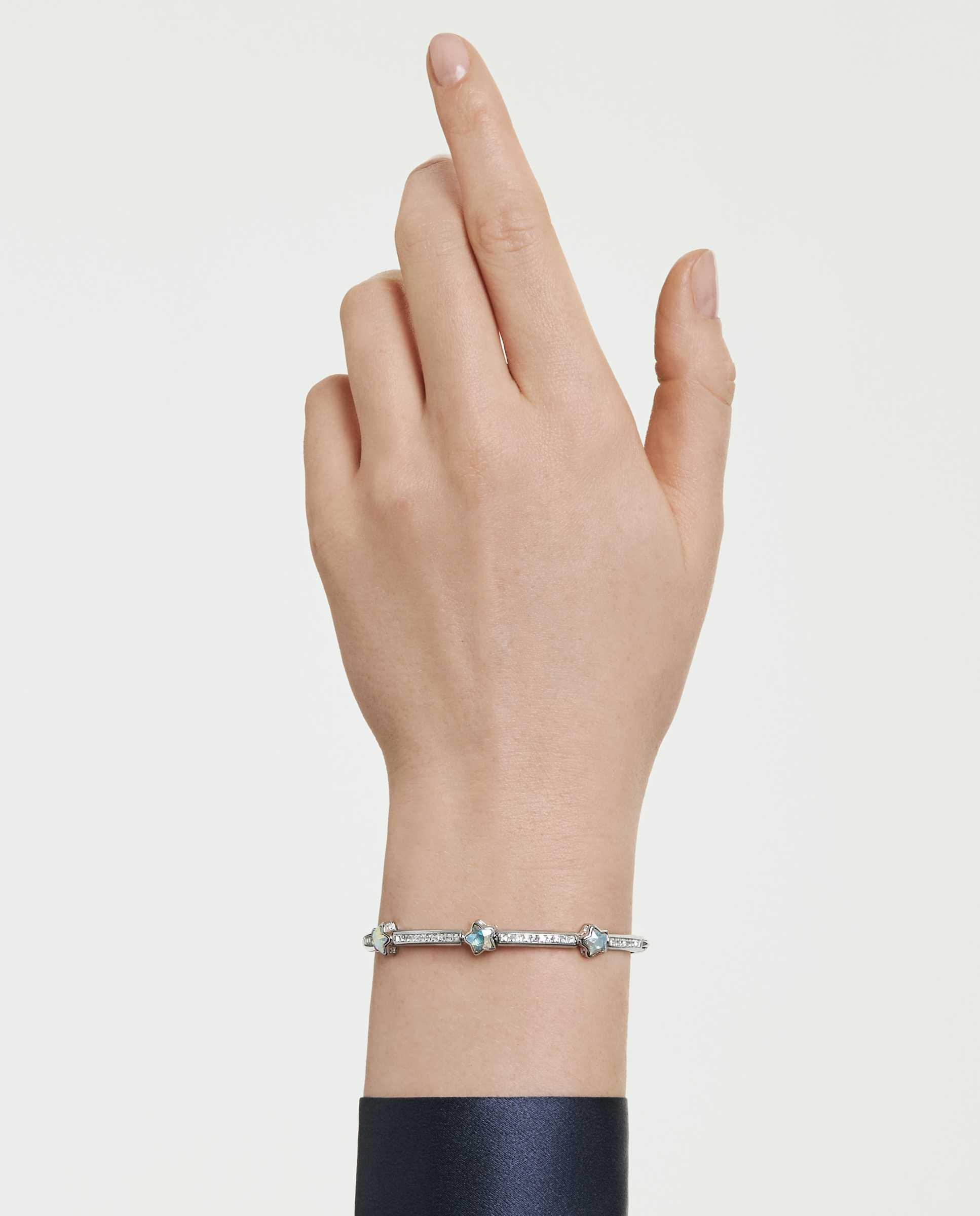 Imagen 5 de Brazalete chroma con estrellas y cristales en pavé - Swarovski - Blanco Blanco