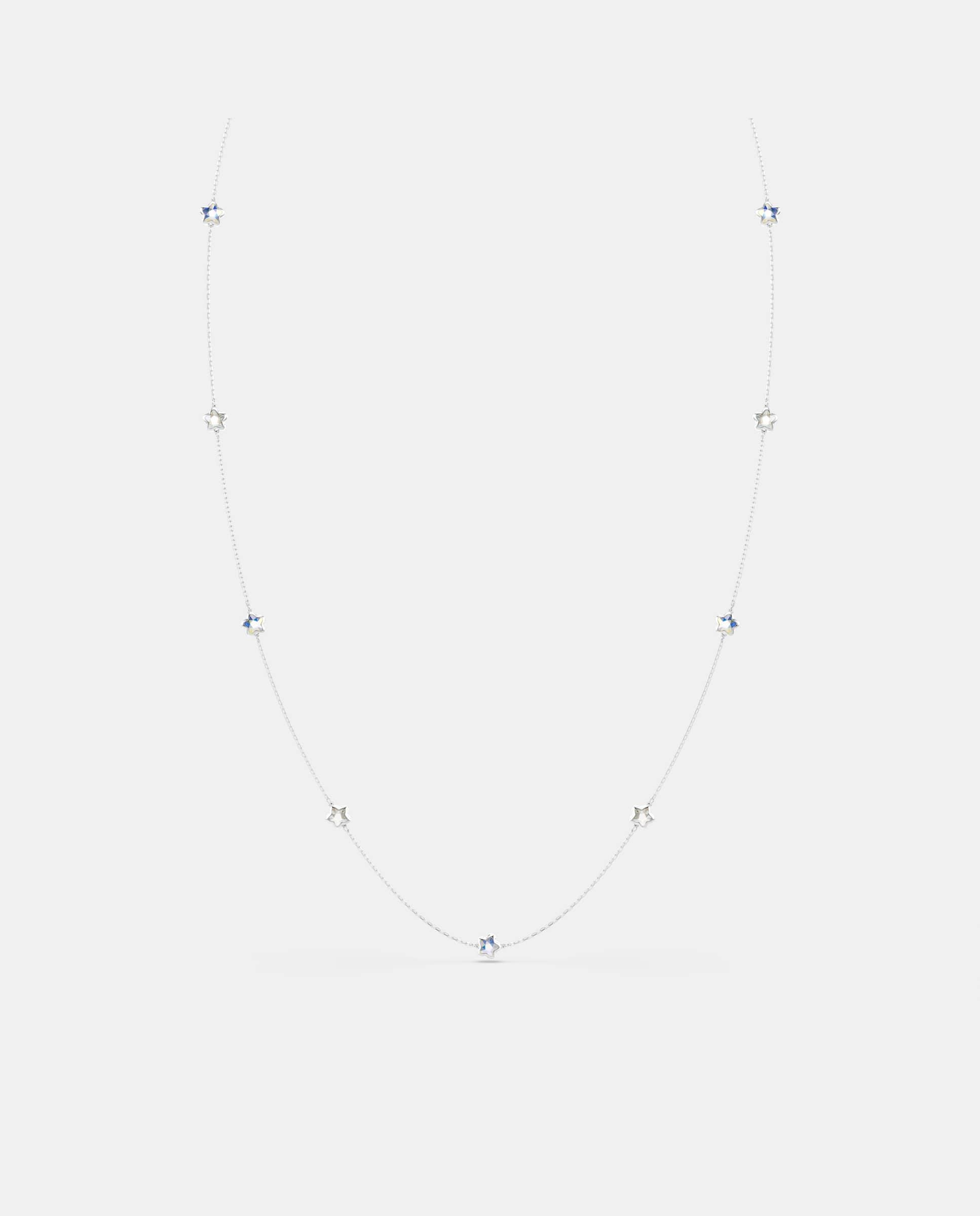Collar chroma con motivos en forma de estrella y baño de rodio - Swarovski - Blanco Blanco-1