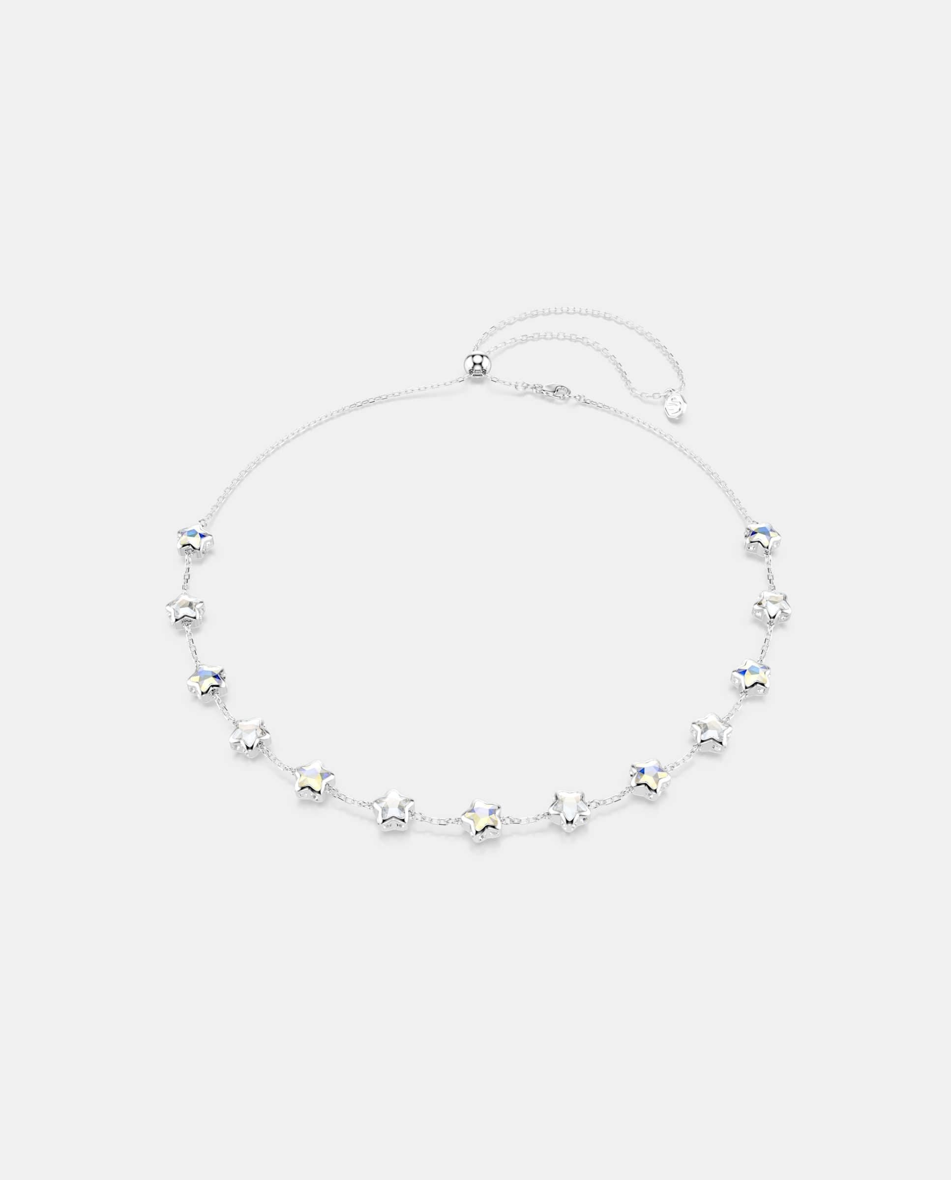 Collar chroma ajustable con estrellas y baño de rodio - Swarovski - Blanco Blanco-1