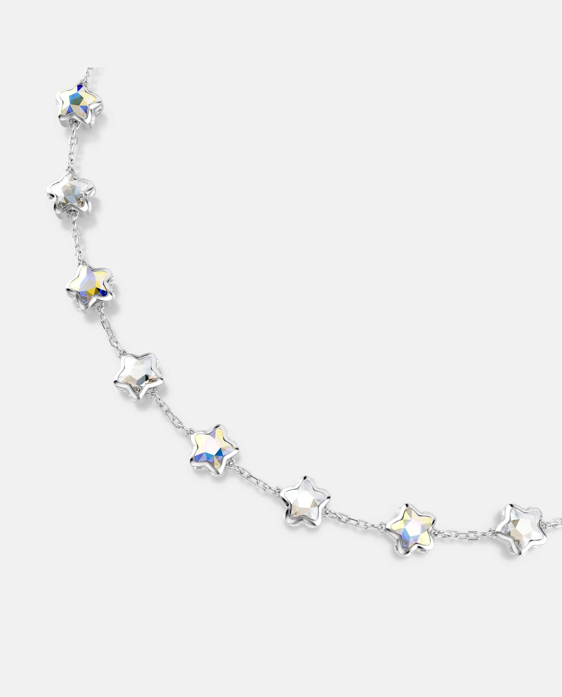 Collar chroma ajustable con estrellas y baño de rodio - Swarovski - Blanco Blanco-2