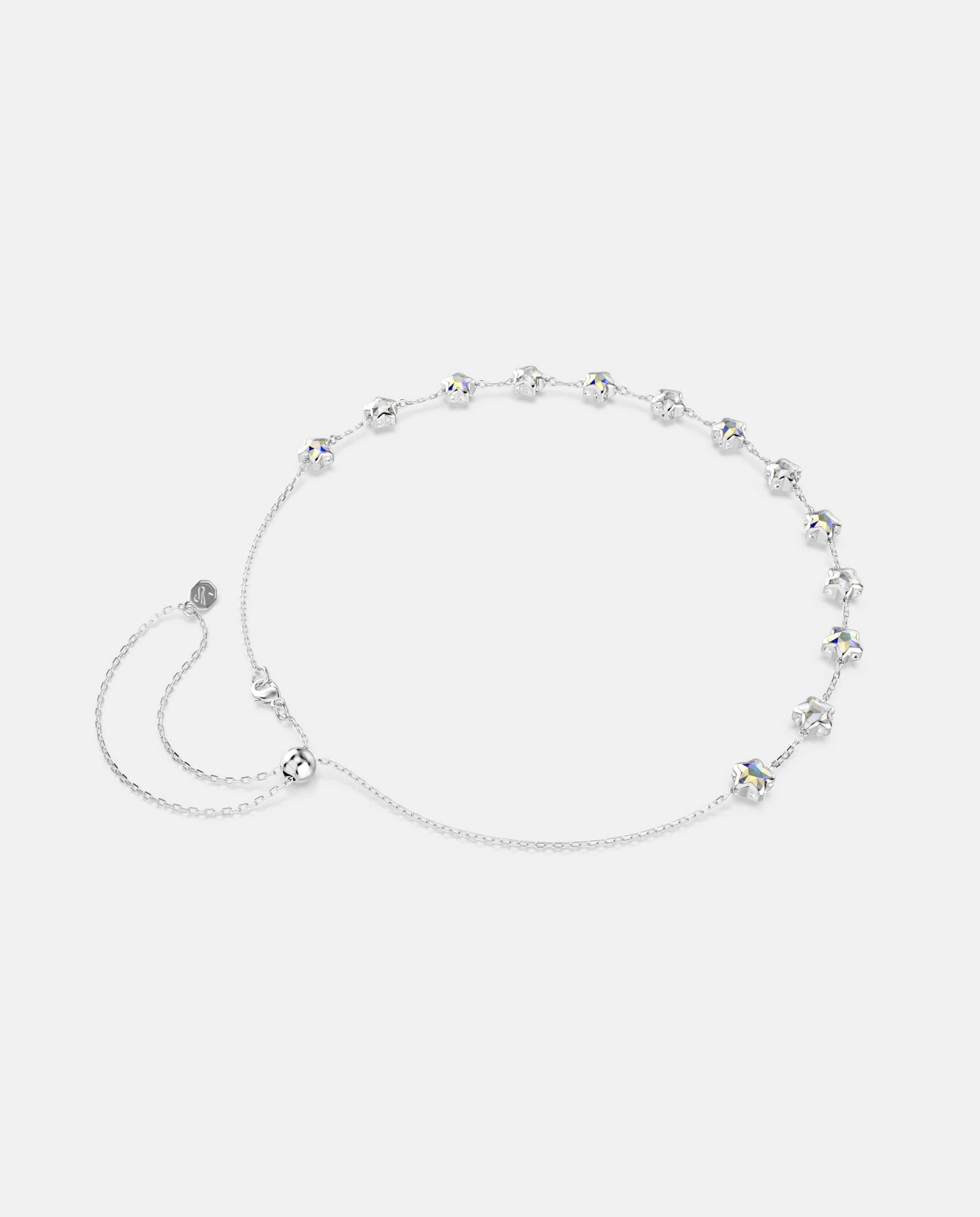 Collar chroma ajustable con estrellas y baño de rodio - Swarovski - Blanco Blanco-4