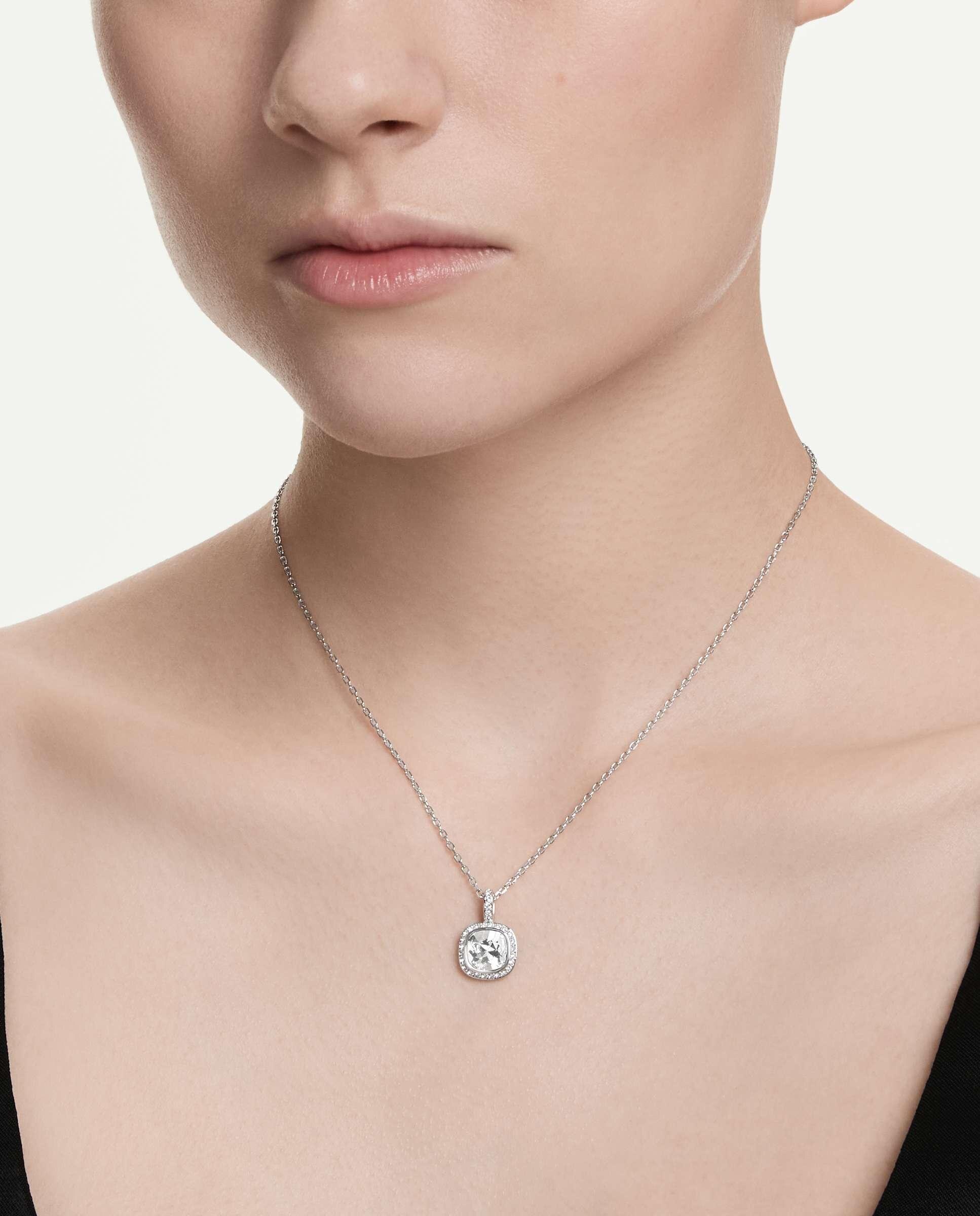 Colgante una angelic con cristales - Swarovski - Blanco Blanco-6