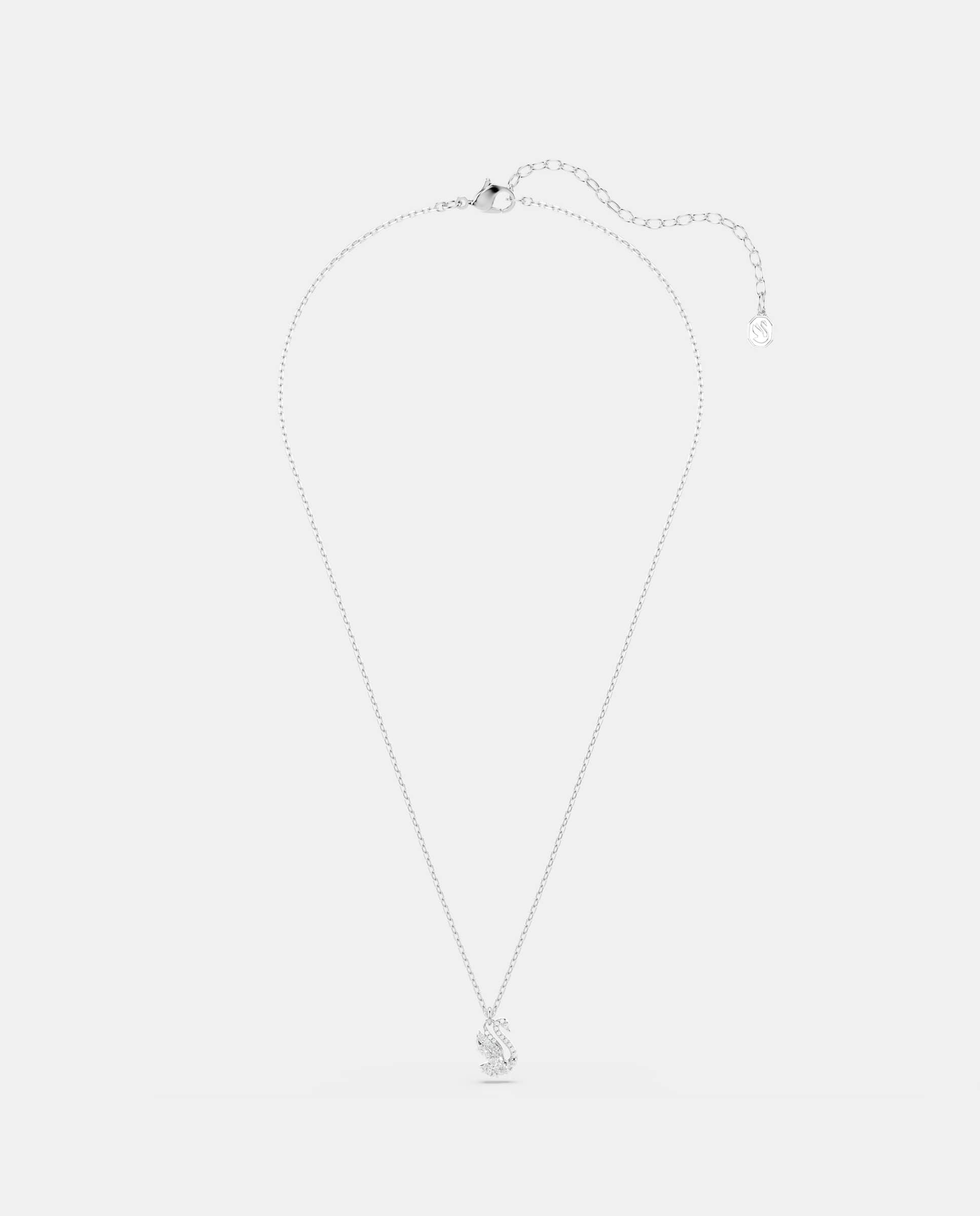 Colgante swan con forma de cisne y cristales en pavé - Swarovski - Blanco Blanco-2