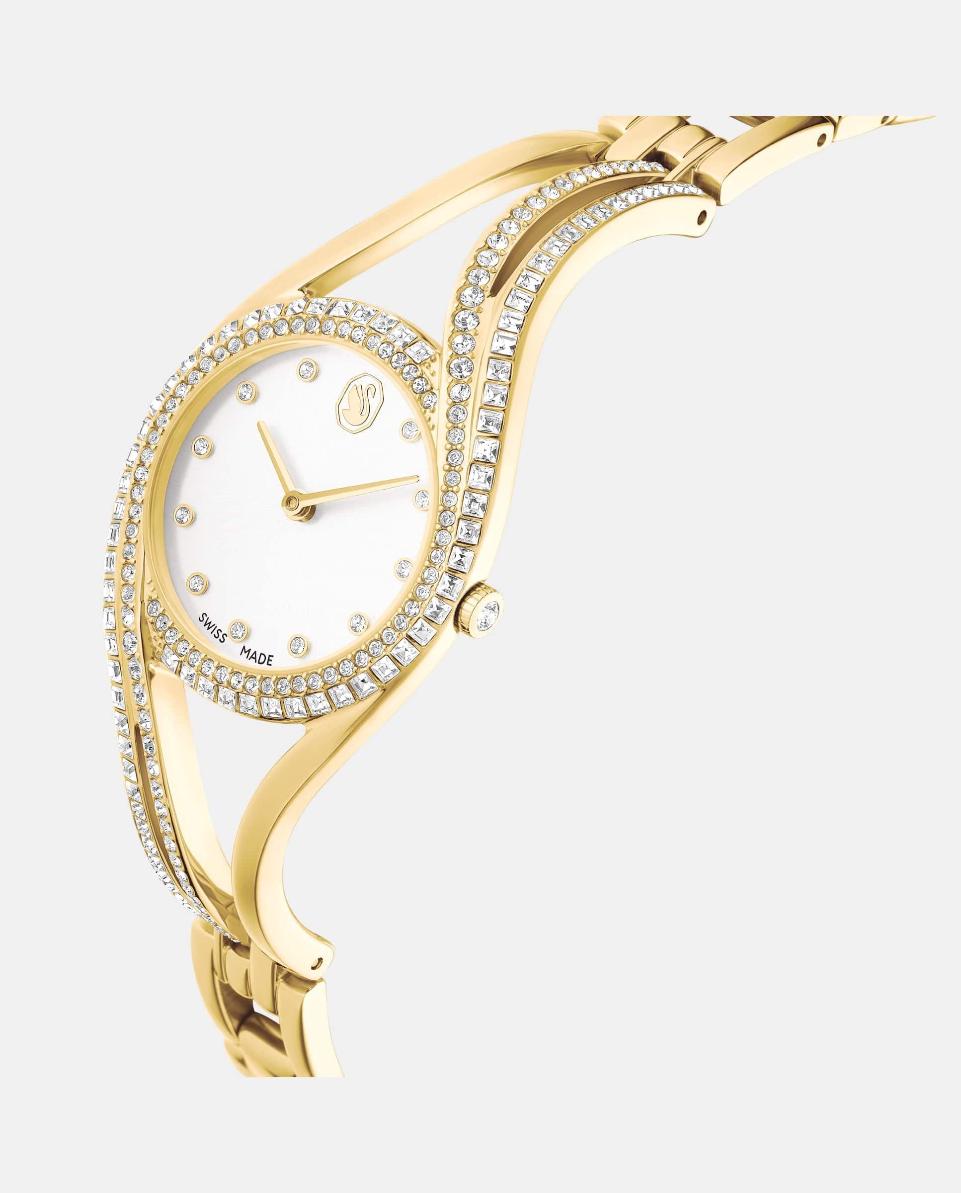 Reloj de mujer hyperbola bangle - Swarovski - Dorado Dorado-4