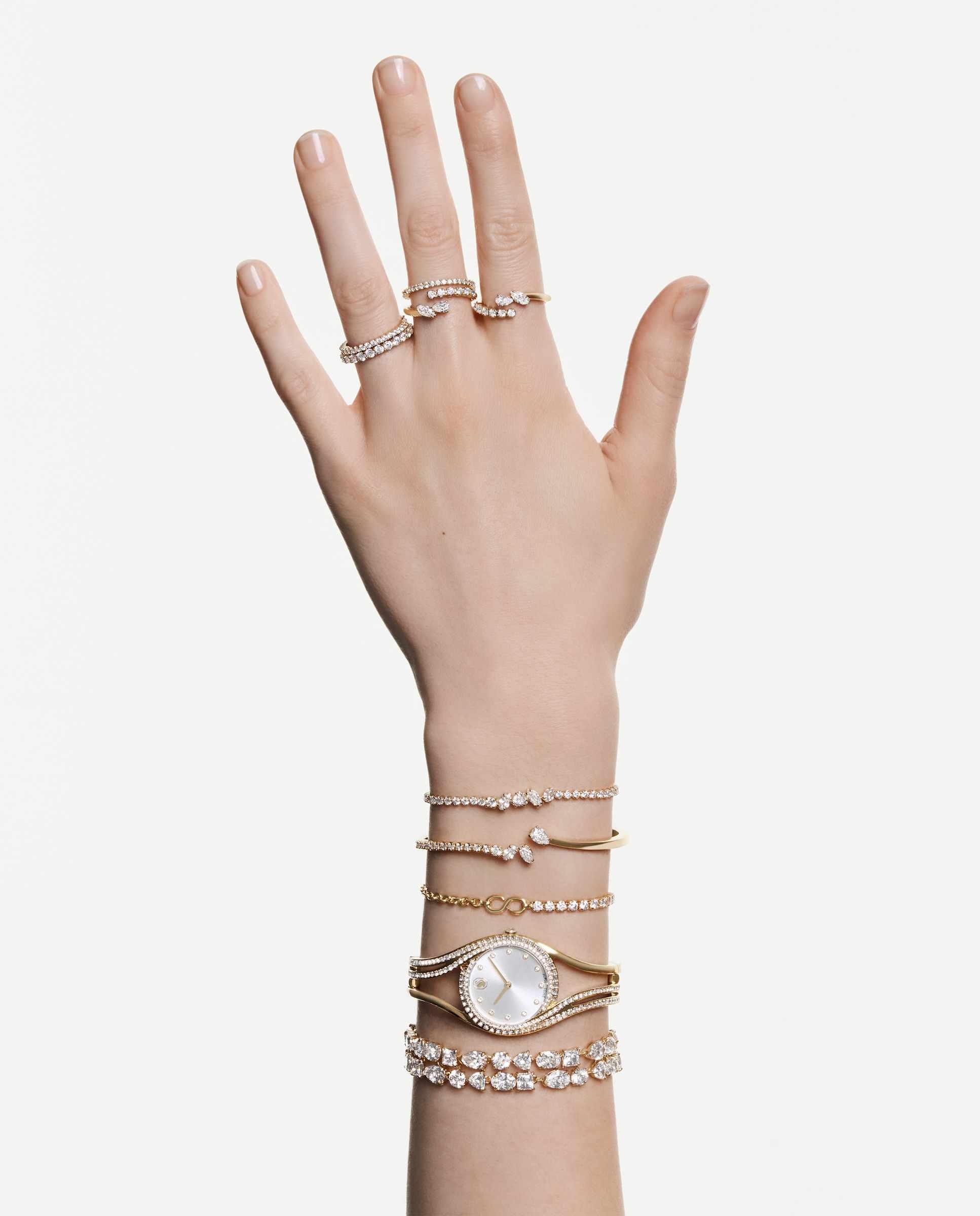 Reloj de mujer hyperbola bangle - Swarovski - Dorado Dorado-8