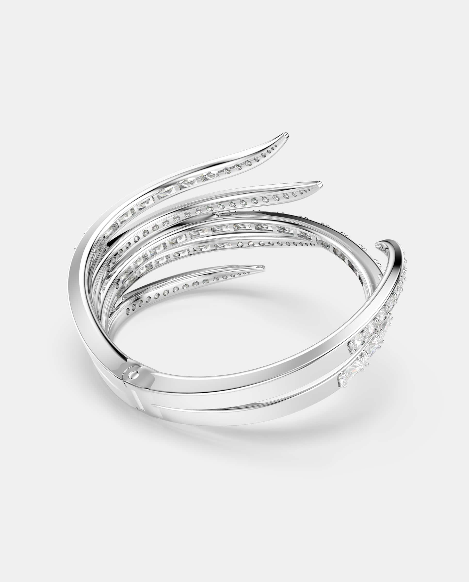 Imagen 4 de Brazalete vienna con circonitas y baño de rodio - Swarovski - Blanco Blanco