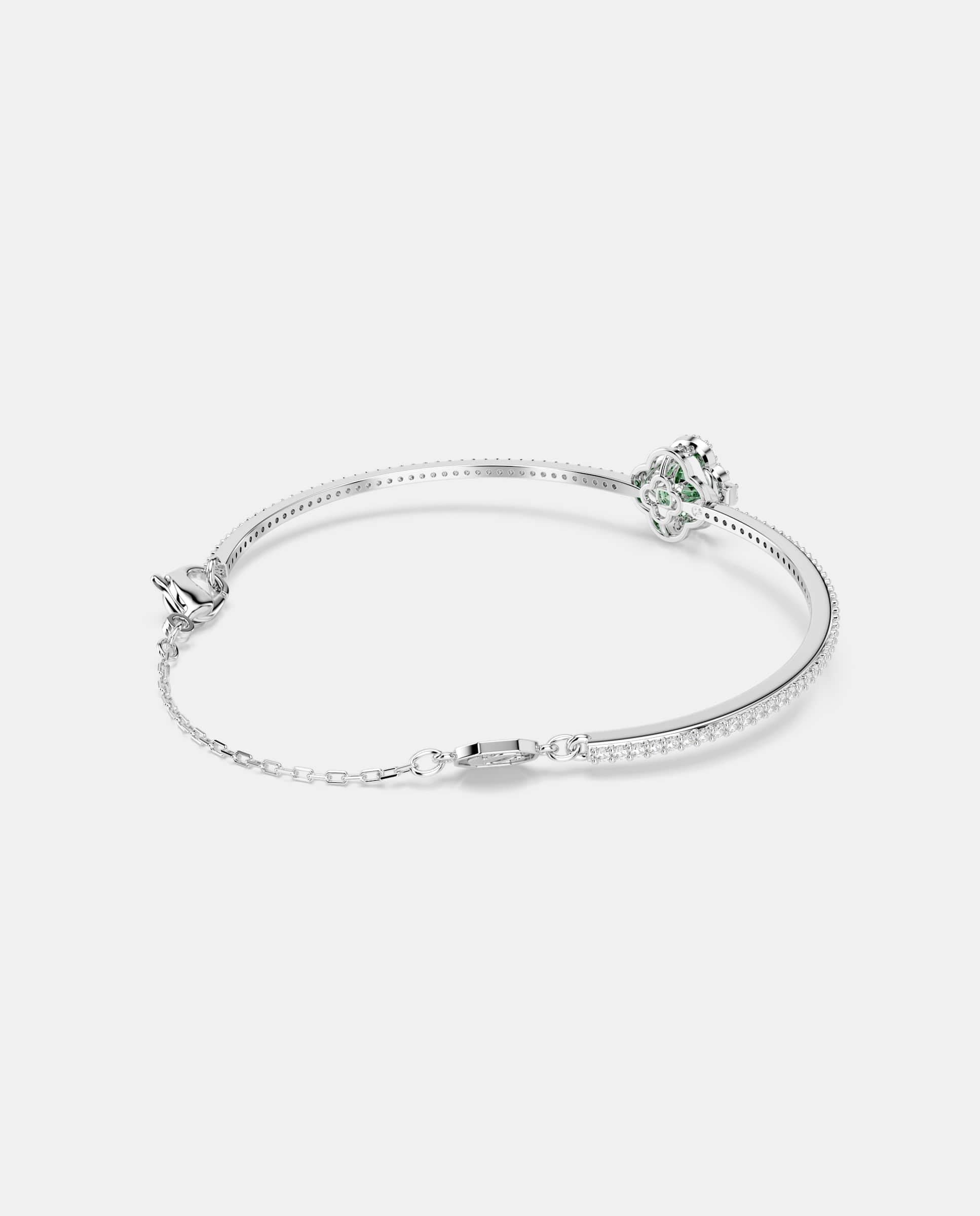 Imagen 4 de Brazalete una angelic con circonia verde central y pavé - Swarovski - Verde Verde