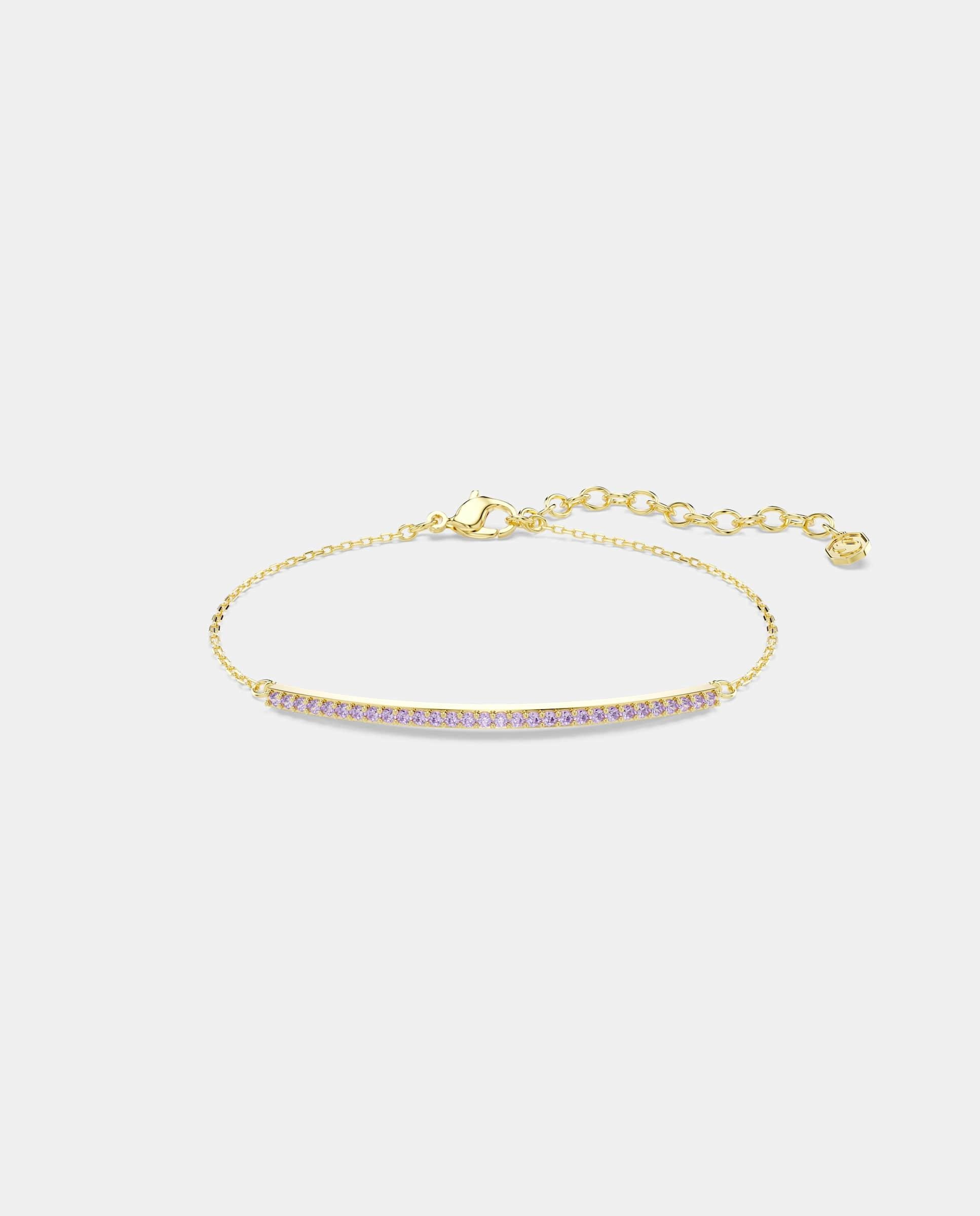 Imagen 1 de Pulsera only con pavé acabado en oro de 18 quilates - Swarovski - Morado Morado