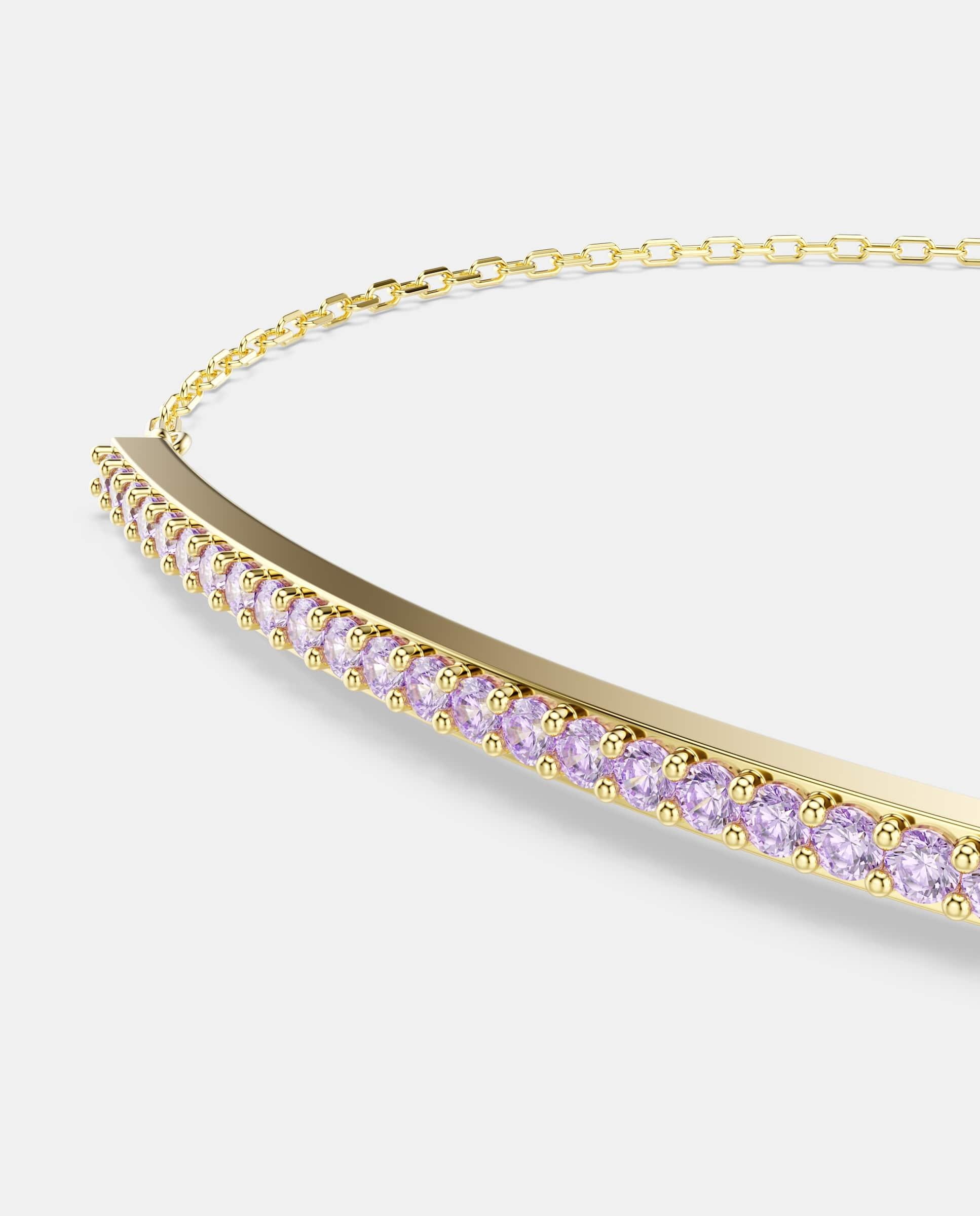 Imagen 2 de Pulsera only con pavé acabado en oro de 18 quilates - Swarovski - Morado Morado