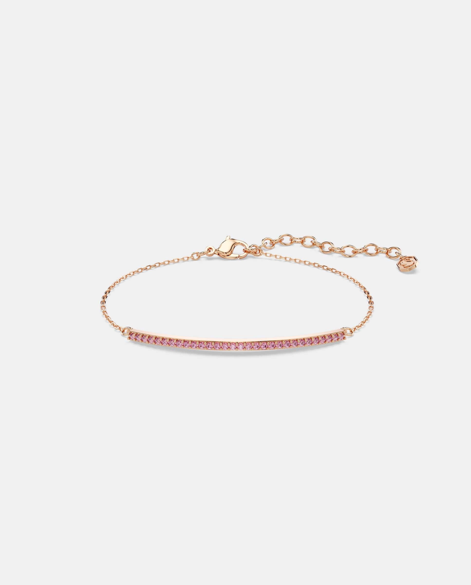 Imagen 1 de Pulsera only con pavé acabado en oro de 18 quilates - Swarovski - Rosa Rosa