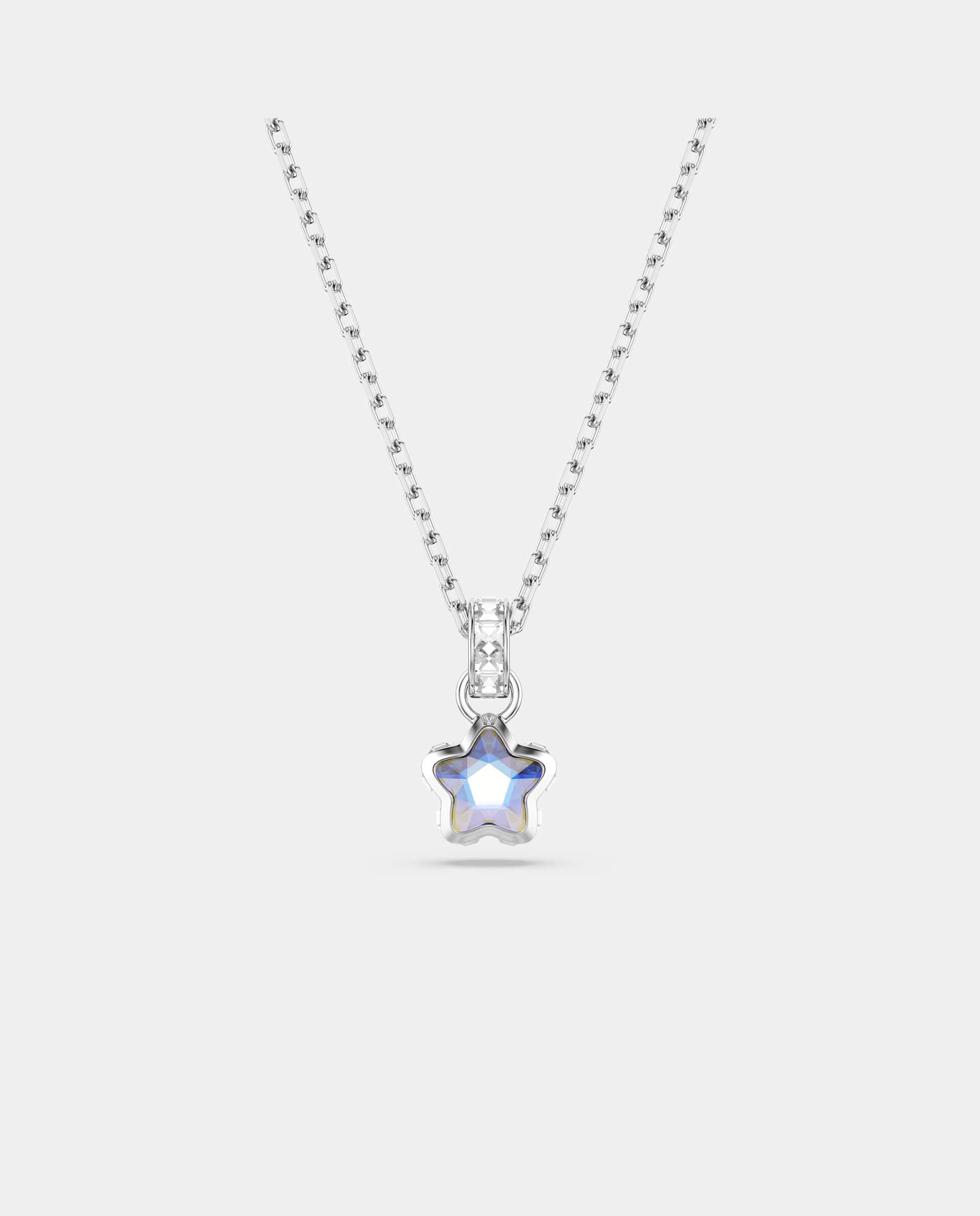 Imagen 0 de Colgante chroma con estrella y baño de rodio Blanco
