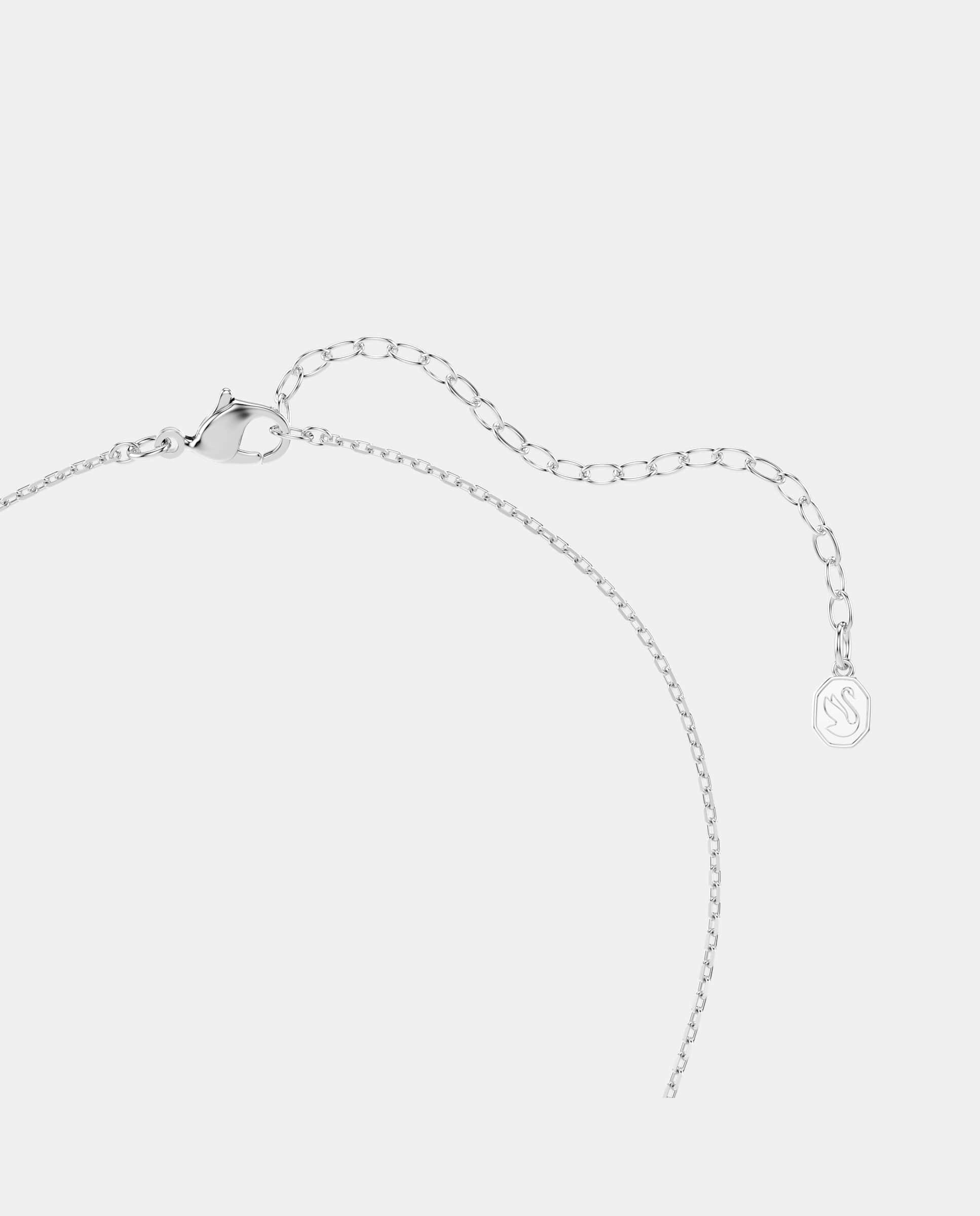 Colgante chroma con estrella y baño de rodio - Swarovski - Blanco Blanco-4