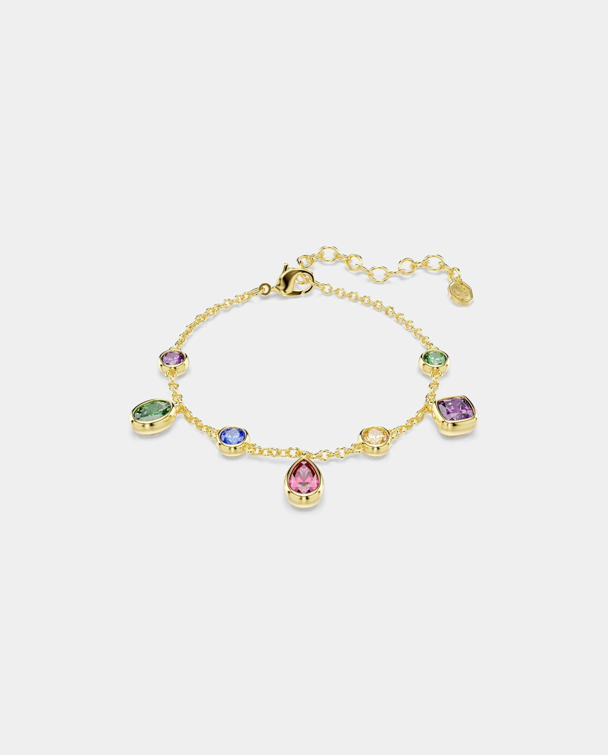 Pulsera imber, tallas mixtas, multicolor, acabado en oro de 18 quilates - Swarovski - Multicolor Multicolor-1