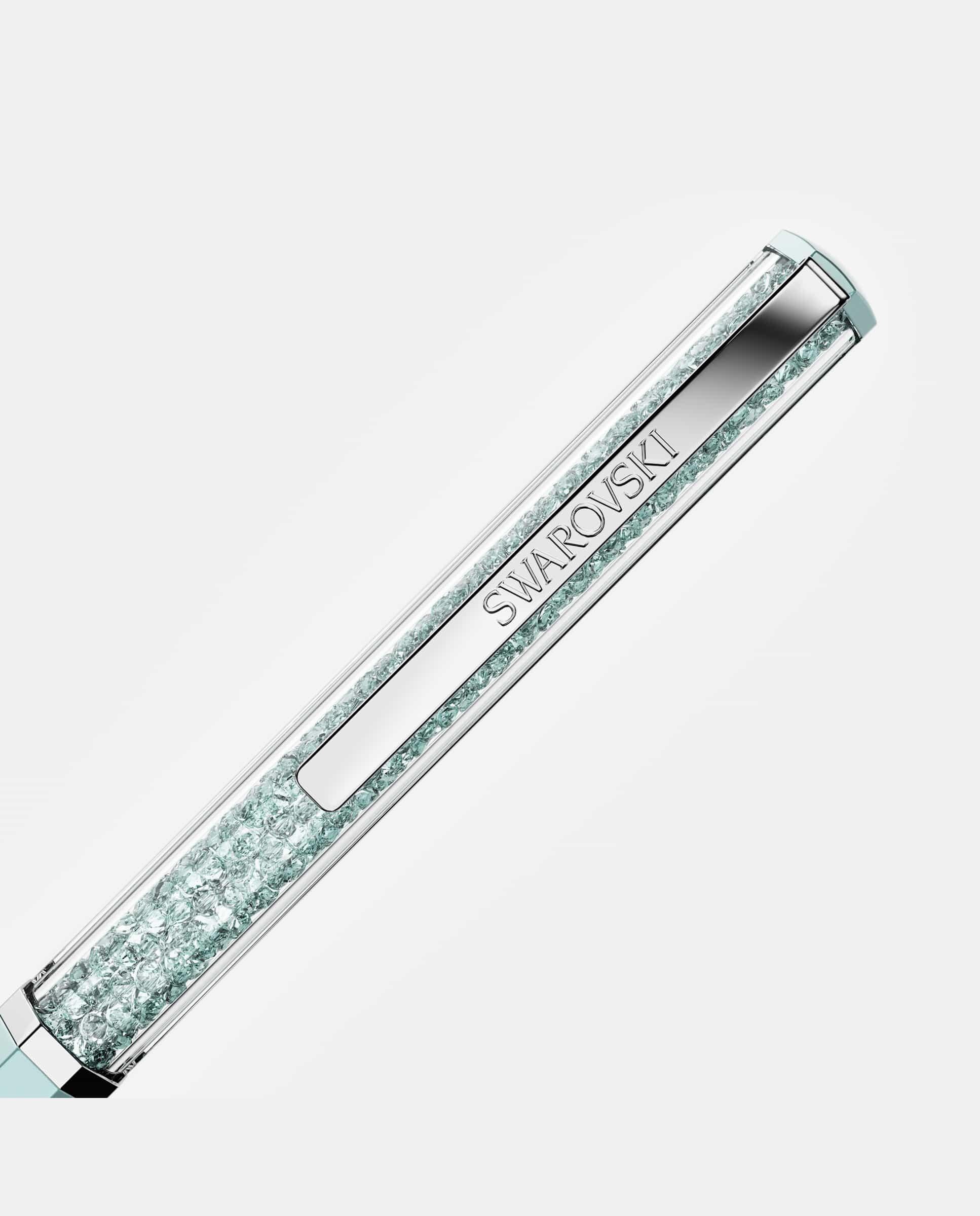 Bolígrafo crystalline con diseño de ocho caras y cristales - Swarovski - Azul Azul-2