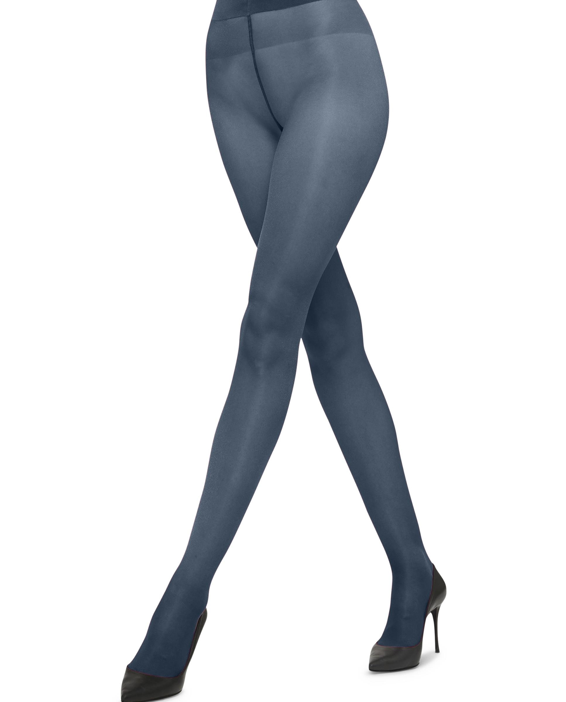 Panties 20 denier transparentes efecto brillo - Wolford - Azul Azul-4