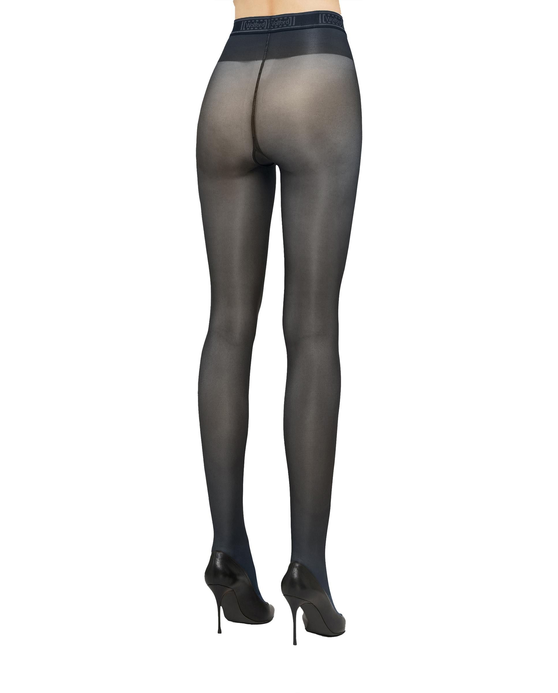 Panties 8 denier acabado brillo - Wolford - Azul índigo Azul índigo-3