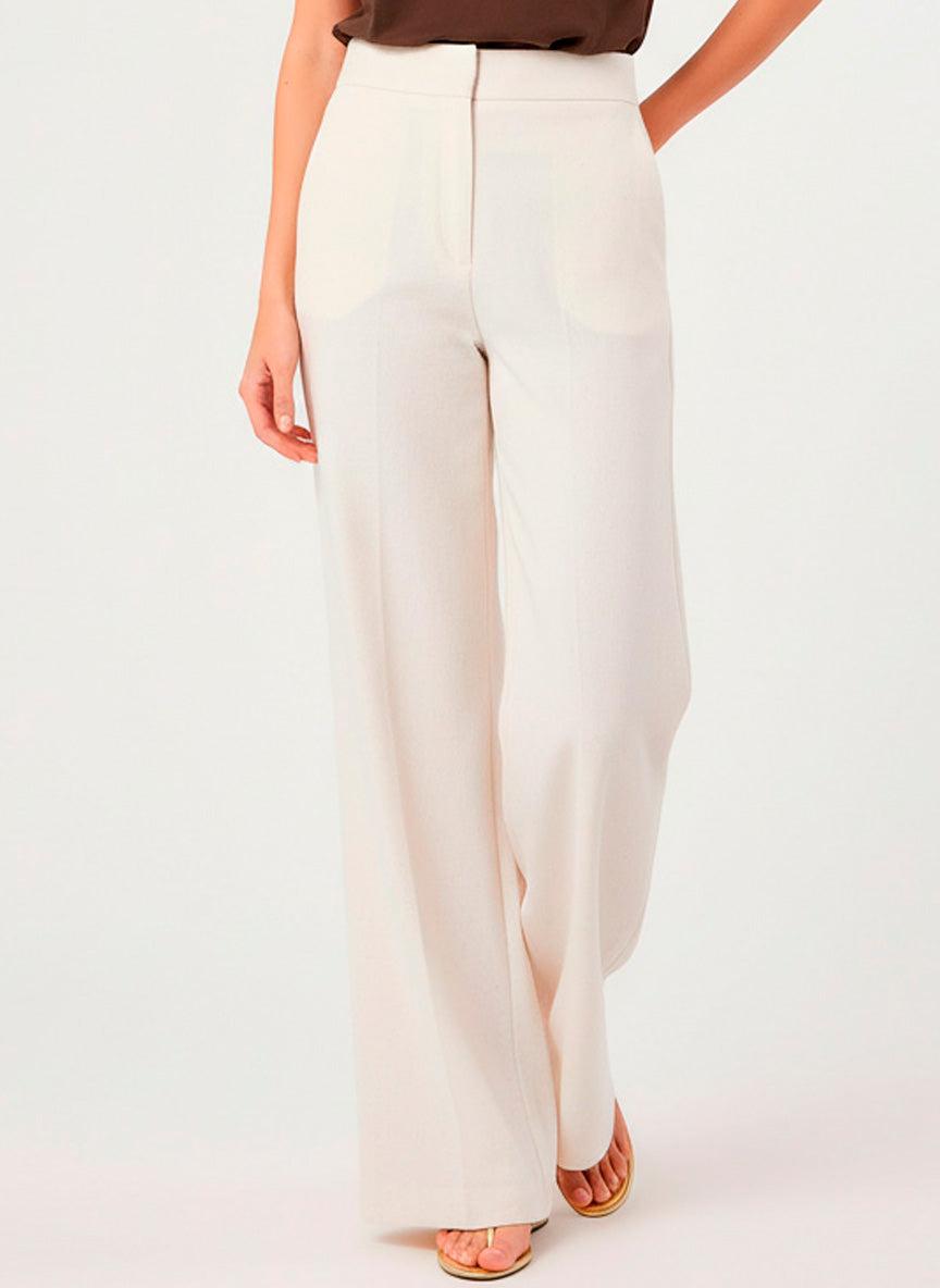 Dolores Promesas - Pantalones anchos de mujer con pinzas frontales y bolsillos laterales.