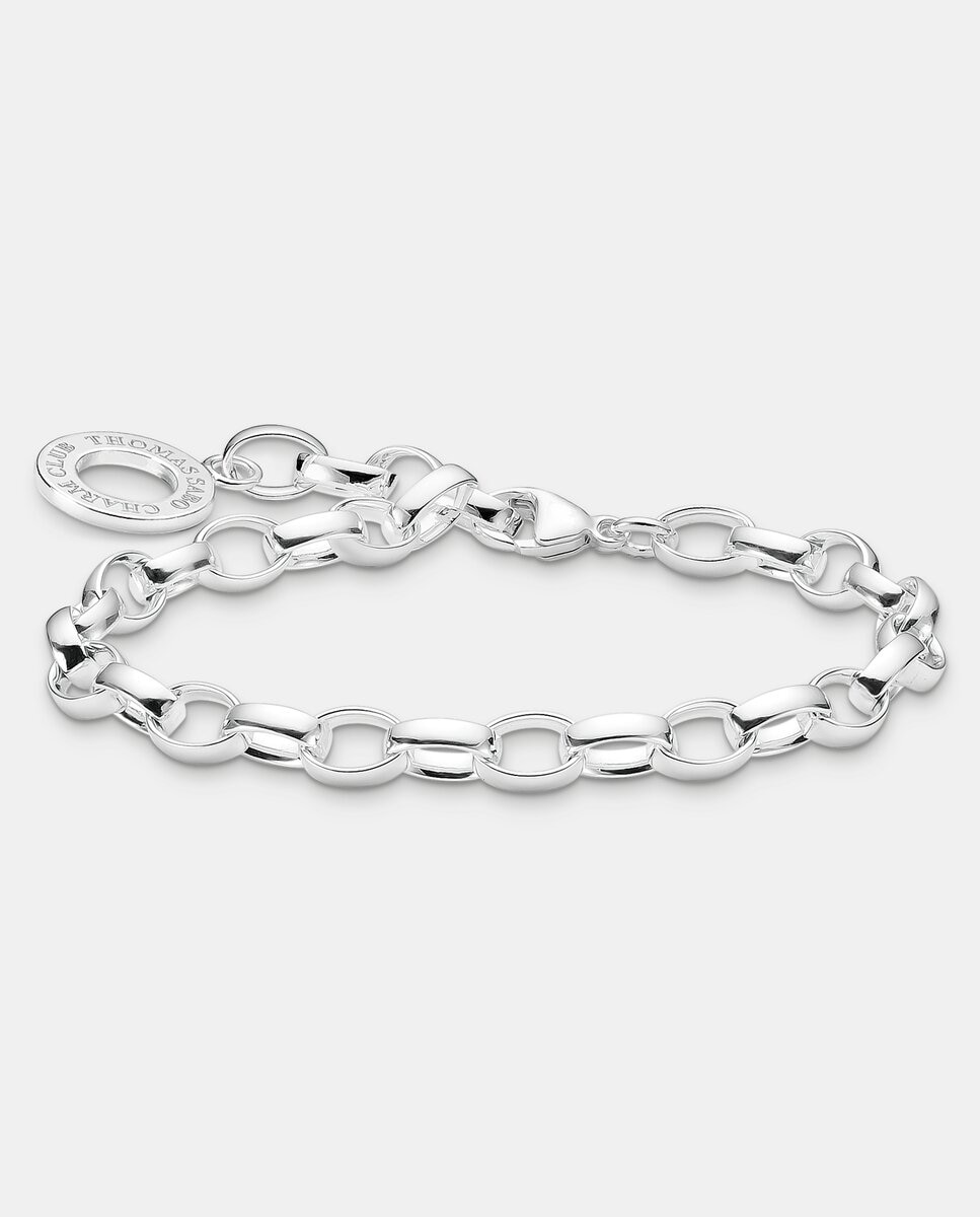 Imagen 0 de Pulsera charm clásica grande Plata