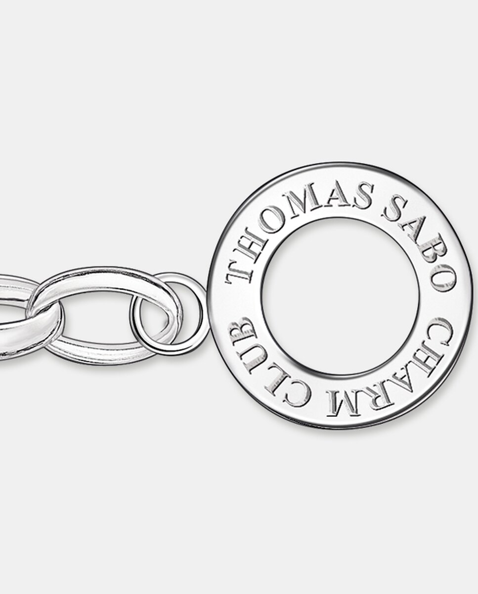 Pulsera charm clásica grande - Plata Plata-2