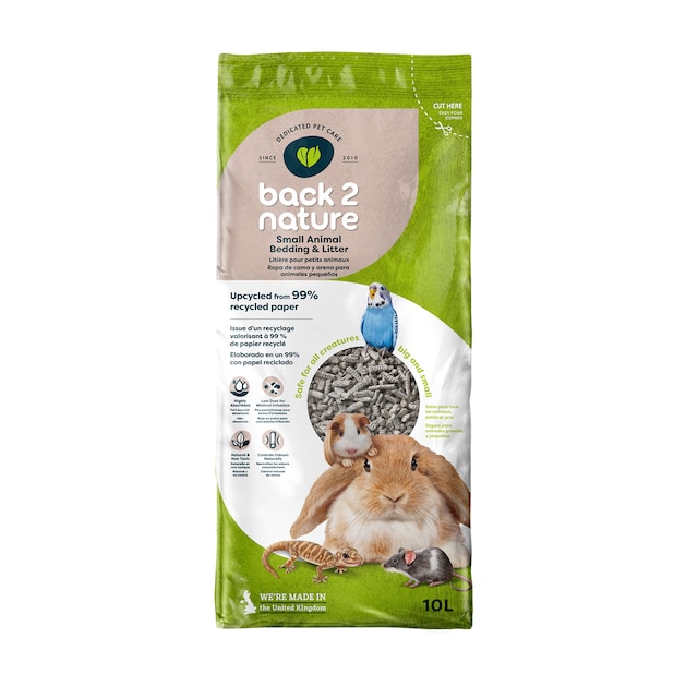 Imagen 0 de Lecho Fibrecycle para gatos y roedores Back2Nature pellets papel reciclado