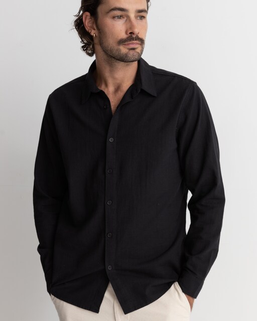 Imagen 0 de Camisa de hombre Classic regular fit de manga larga lisa