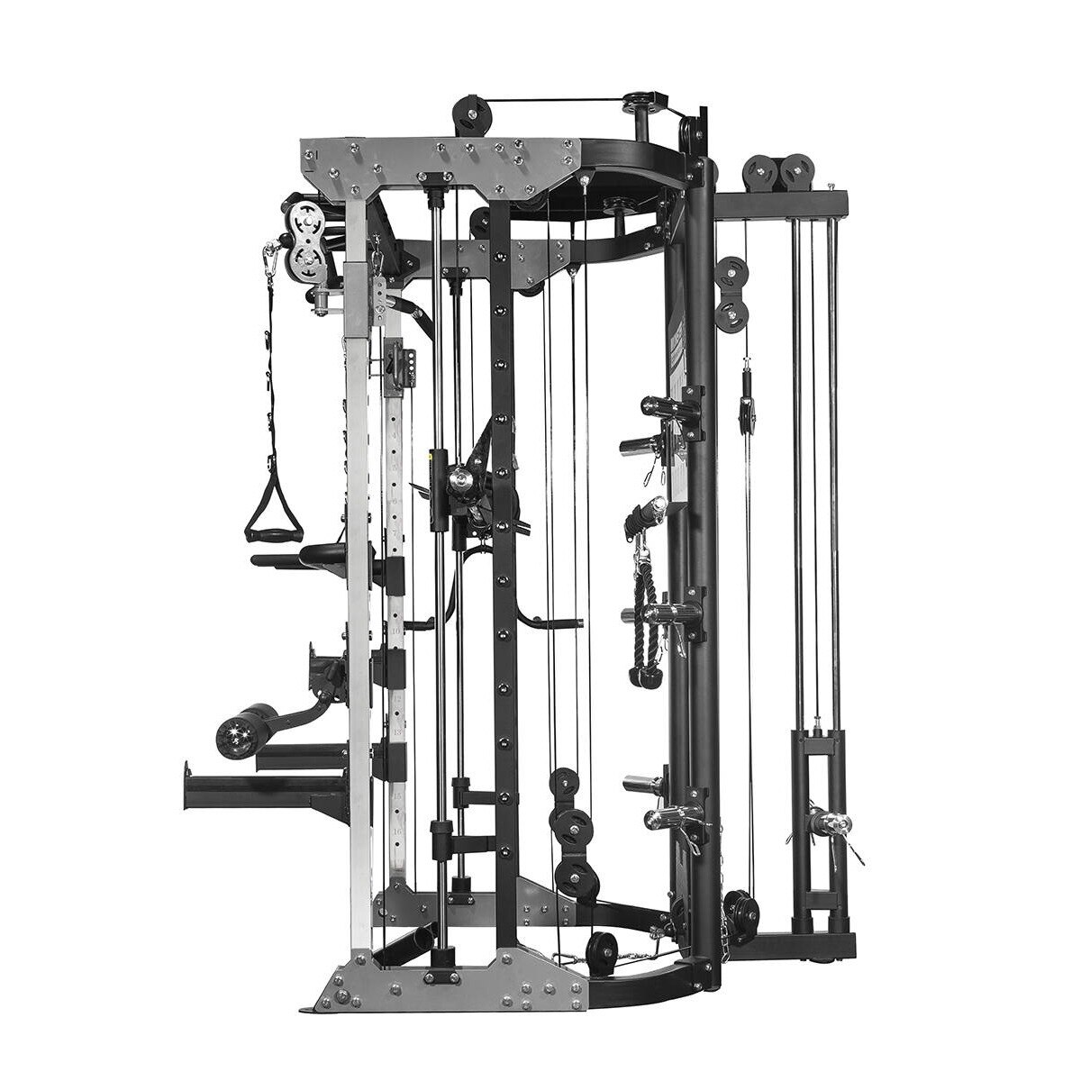 Multiestación G9 Máquina Smith Rack y Prensa de piernas Force Usa - Negro Negro-3