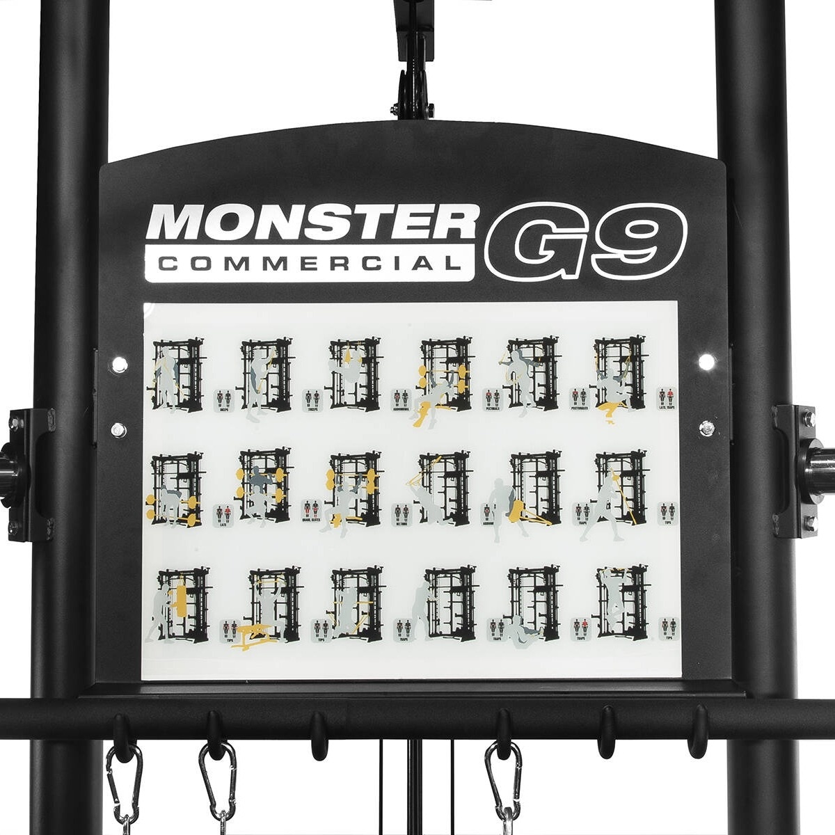 Multiestación G9 Máquina Smith Rack y Prensa de piernas Force Usa - Negro Negro-5