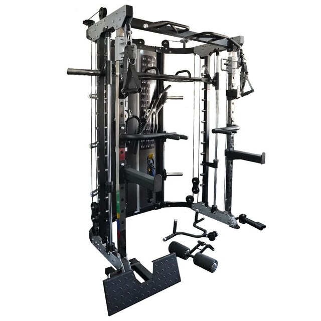 Imagen 0 de Máquina Multifunción todo en uno, Doble Polea (905 kg), Máquina Smith, Rack y Prensa de Piernas G12 Force USA con montaje opcional a cargo del cliente