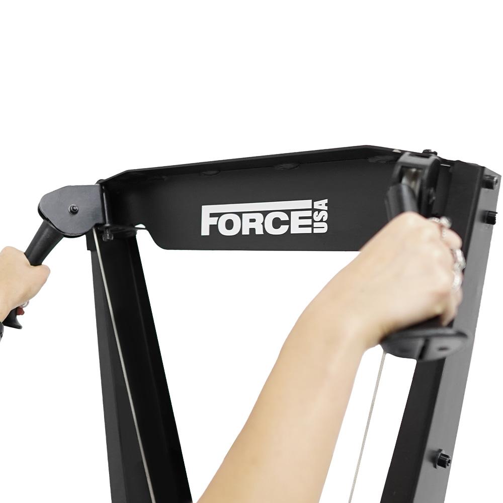 Aparato de musculación Commercial Ski Trainer Force Usa - Negro Negro-4
