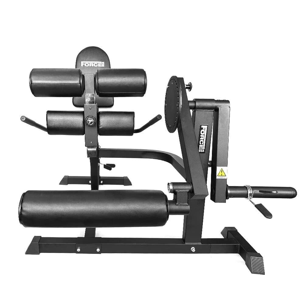 Máquina de extensión de cuádriceps y curl femoral Force Usa - Negro Negro-2