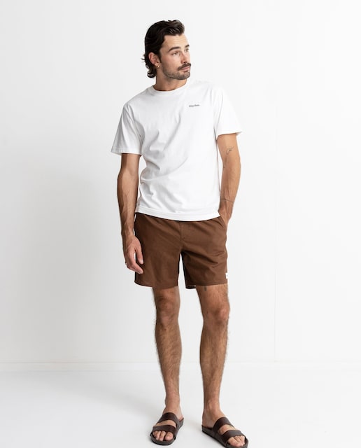 Imagen 0 de Pantalón corto de hombre Classic Linen Jam liso con cordón de ajuste
