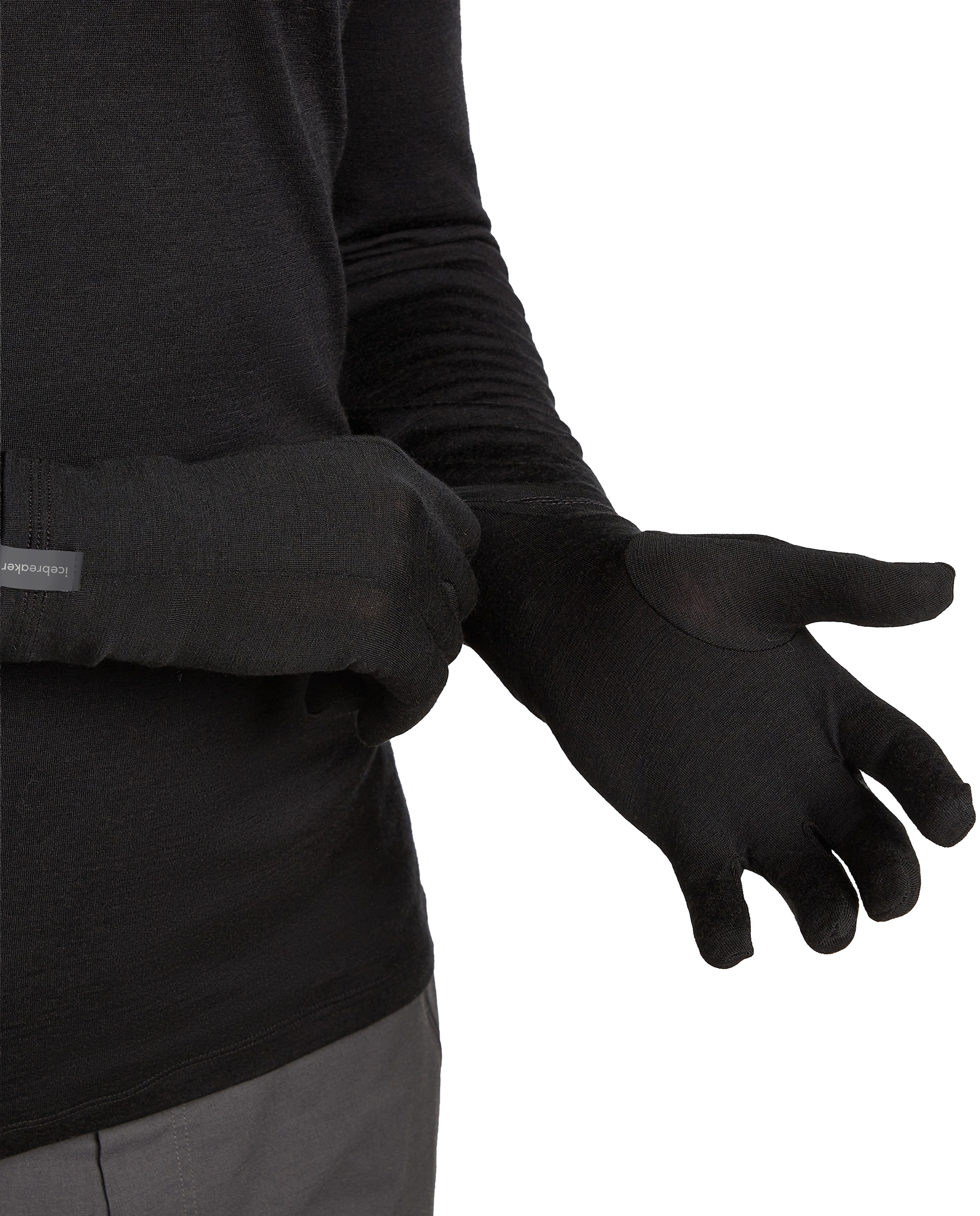 Imagen 3 de Guantes Esqui y Snow Adulto U 200 Oasis Glove Liners ICEBREAKER - Negro mate Negro mate
