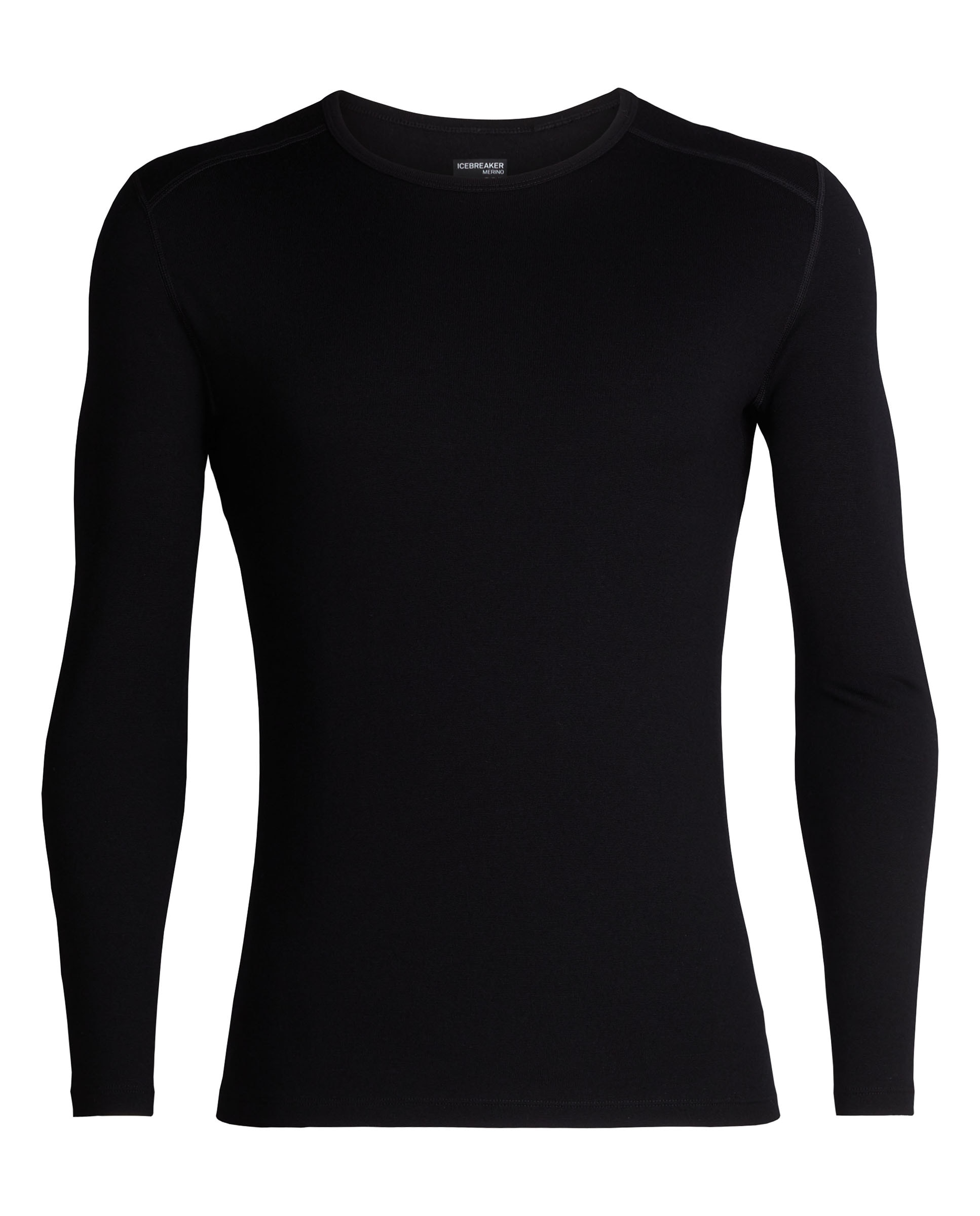 Camisetas Manga larga Montaña Hombre M 260 Oasis LS Crewe Icebreaker - Negro mate Negro mate-1