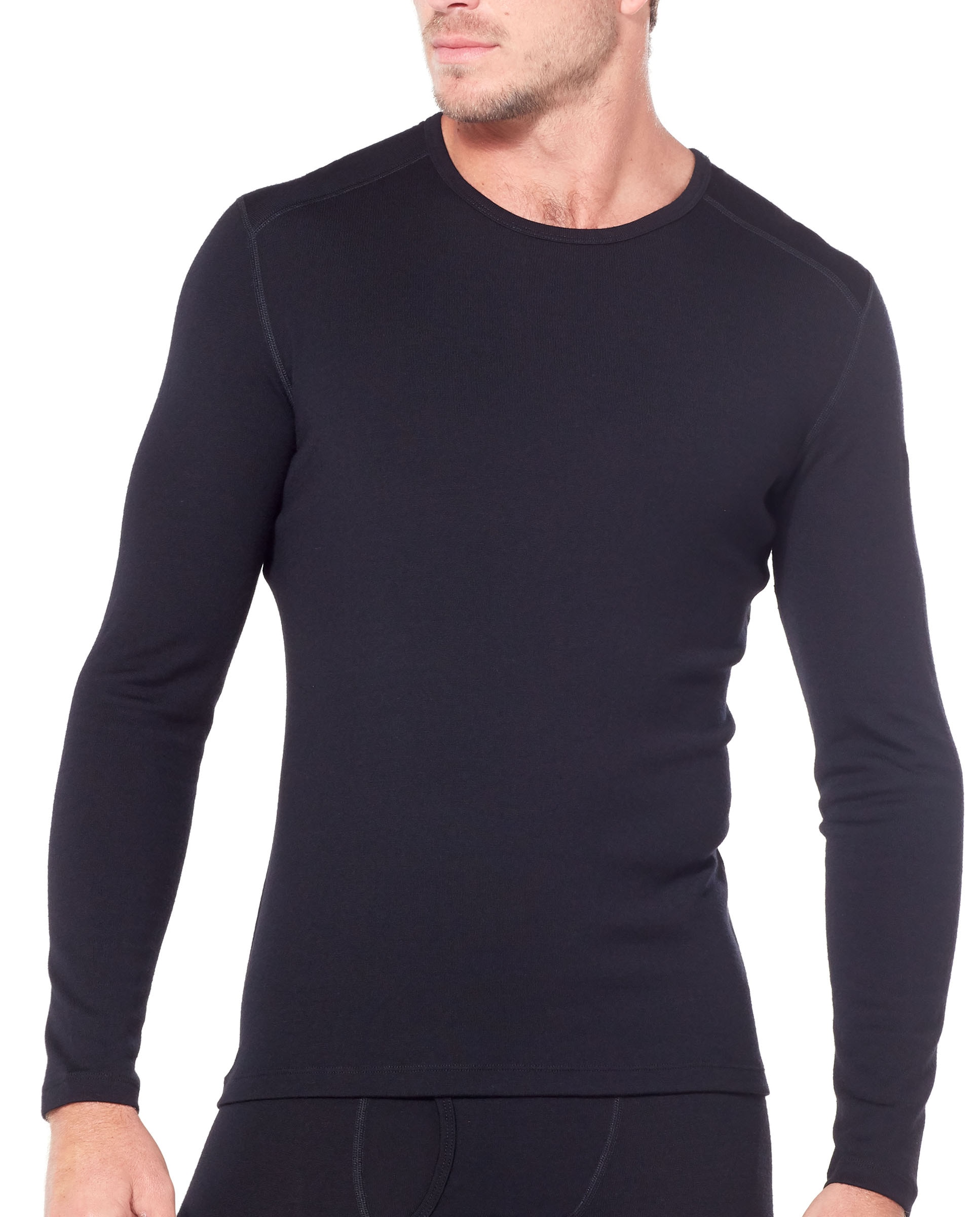 Camisetas Manga larga Montaña Hombre M 260 Oasis LS Crewe Icebreaker - Negro mate Negro mate-2