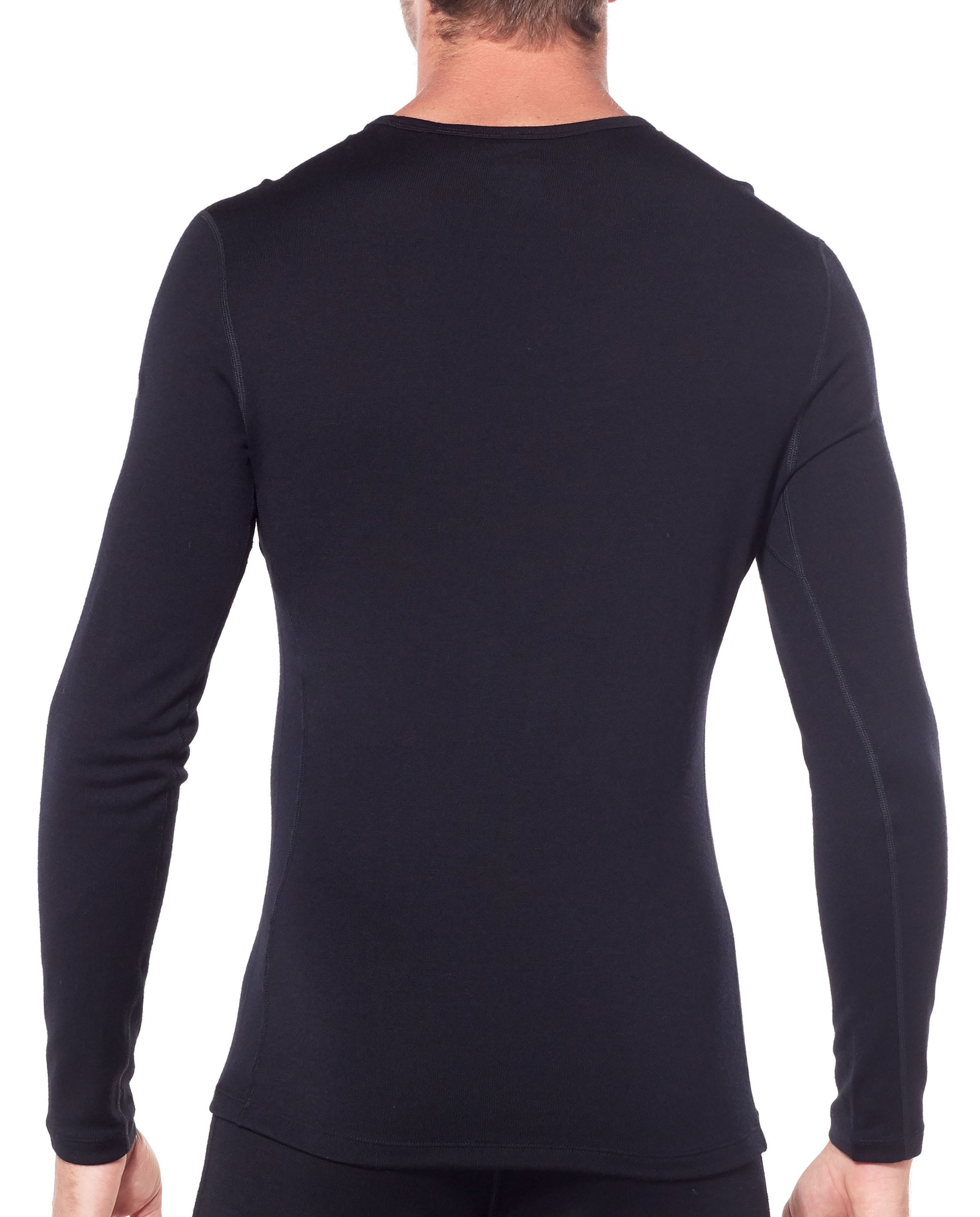 Camisetas Manga larga Montaña Hombre M 260 Oasis LS Crewe Icebreaker - Negro mate Negro mate-3