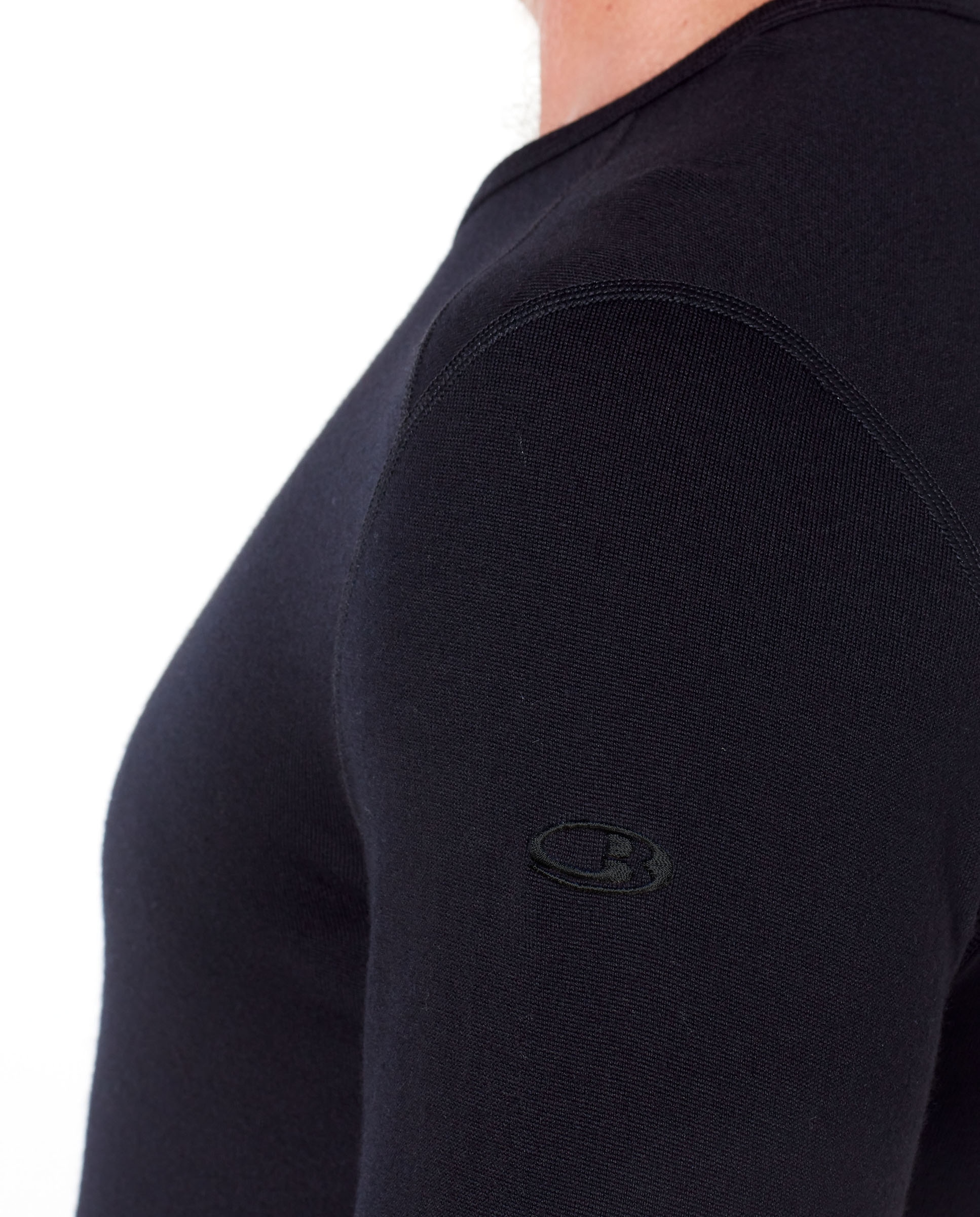Camisetas Manga larga Montaña Hombre M 260 Oasis LS Crewe Icebreaker - Negro mate Negro mate-4