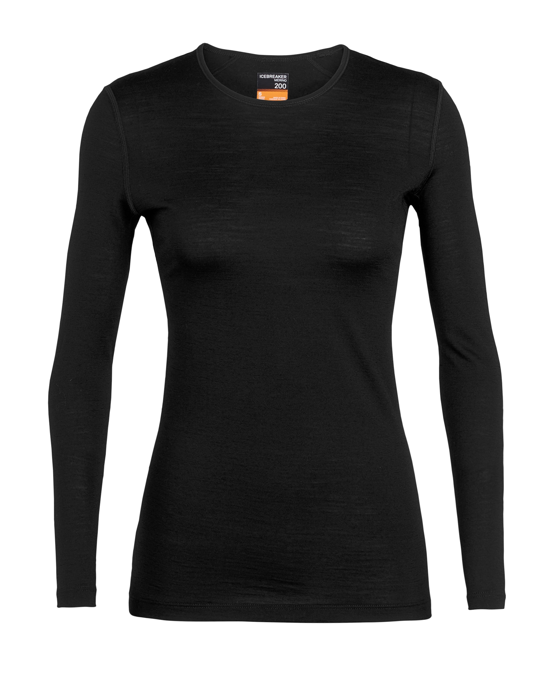Camiseta de mujer térmica merino Icebreaker - Negro mate Negro mate-4