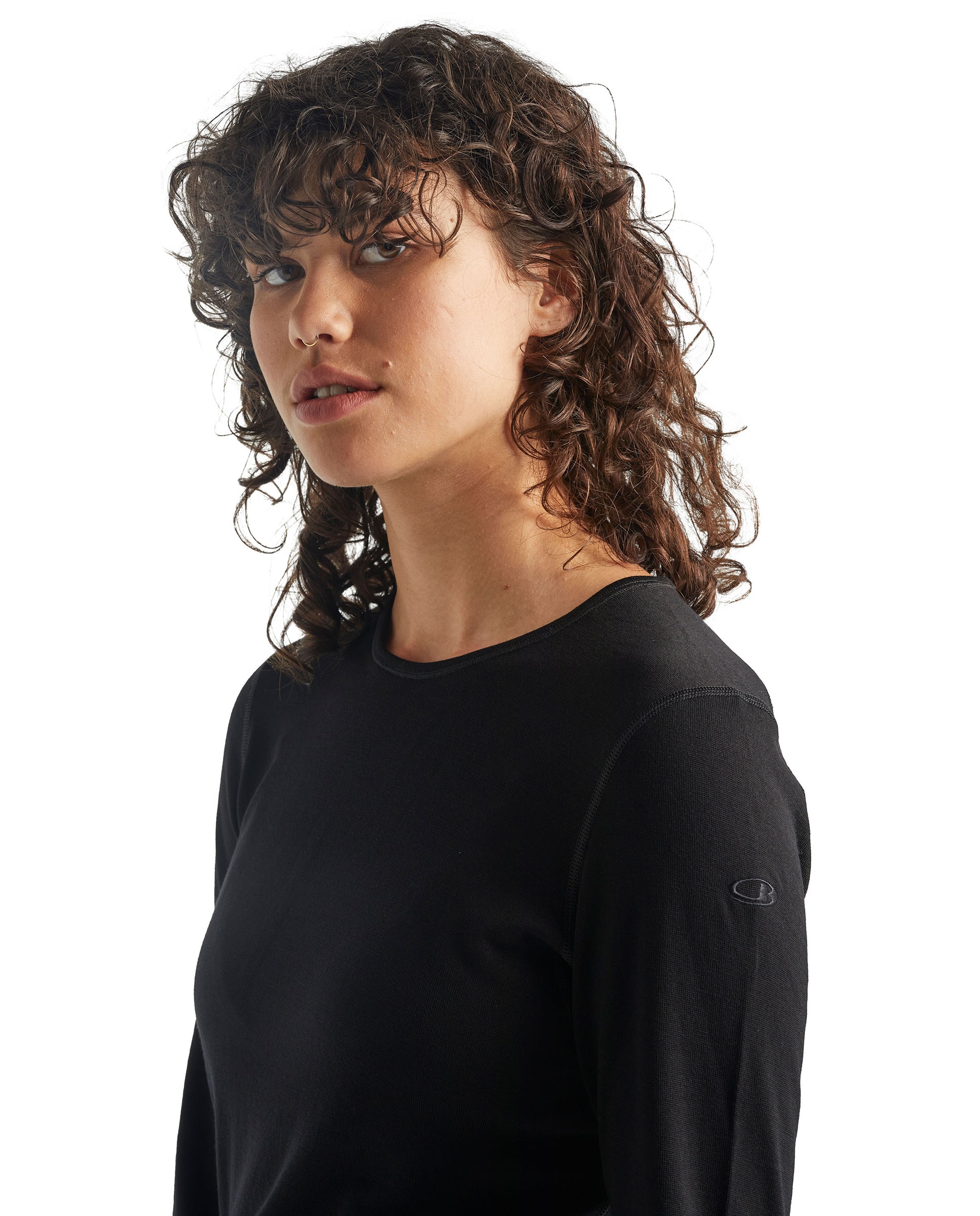 Imagen 1 de Camisetas Manga larga Montaña Mujer W 260 Oasis LS Crewe Icebreaker - Negro mate Negro mate