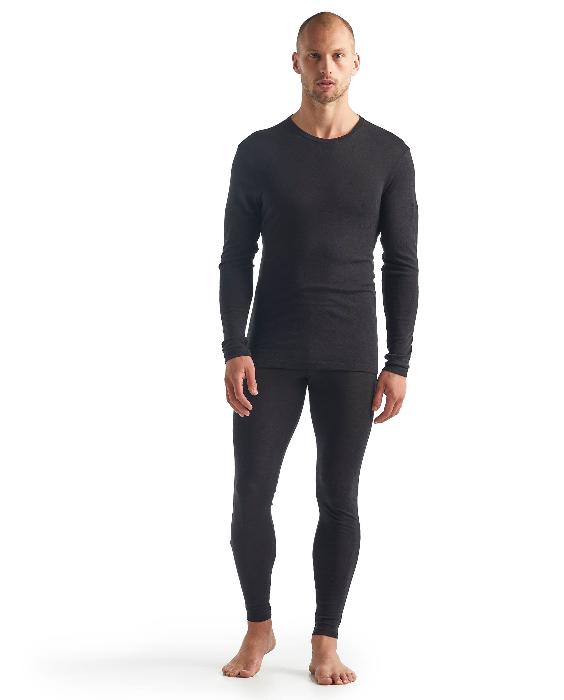 Camisetas Manga larga Montaña Hombre M 175 Everyday LS Crewe Icebreaker - Negro mate Negro mate-7