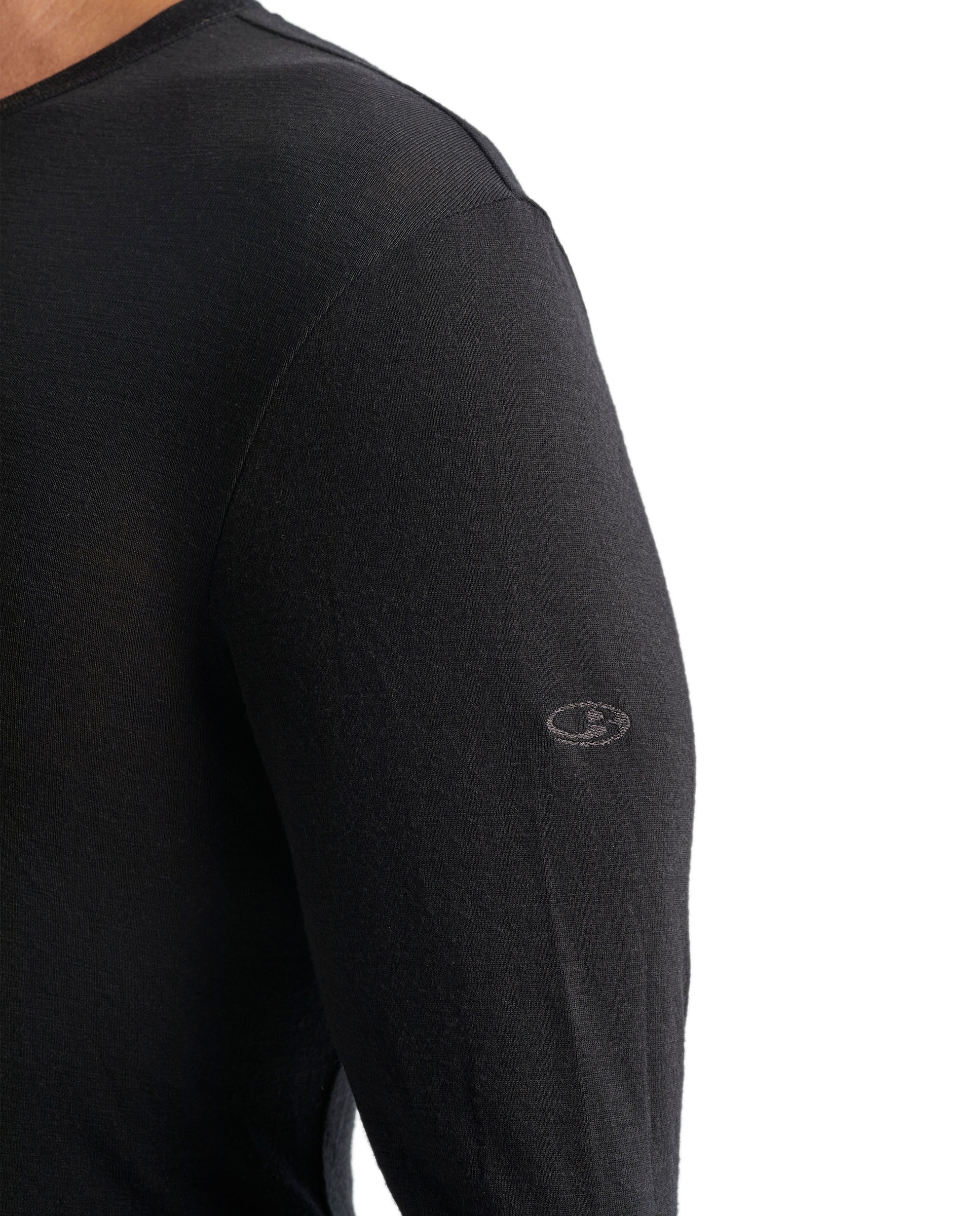 Camisetas Manga larga Montaña Hombre M 175 Everyday LS Crewe Icebreaker - Negro mate Negro mate-8