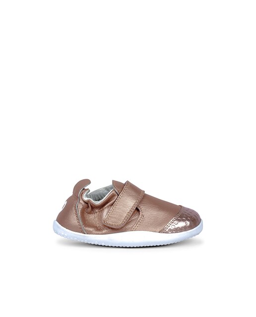 Imagen 0 de Zapatillas deportivas de bebé niña de piel en color rosa