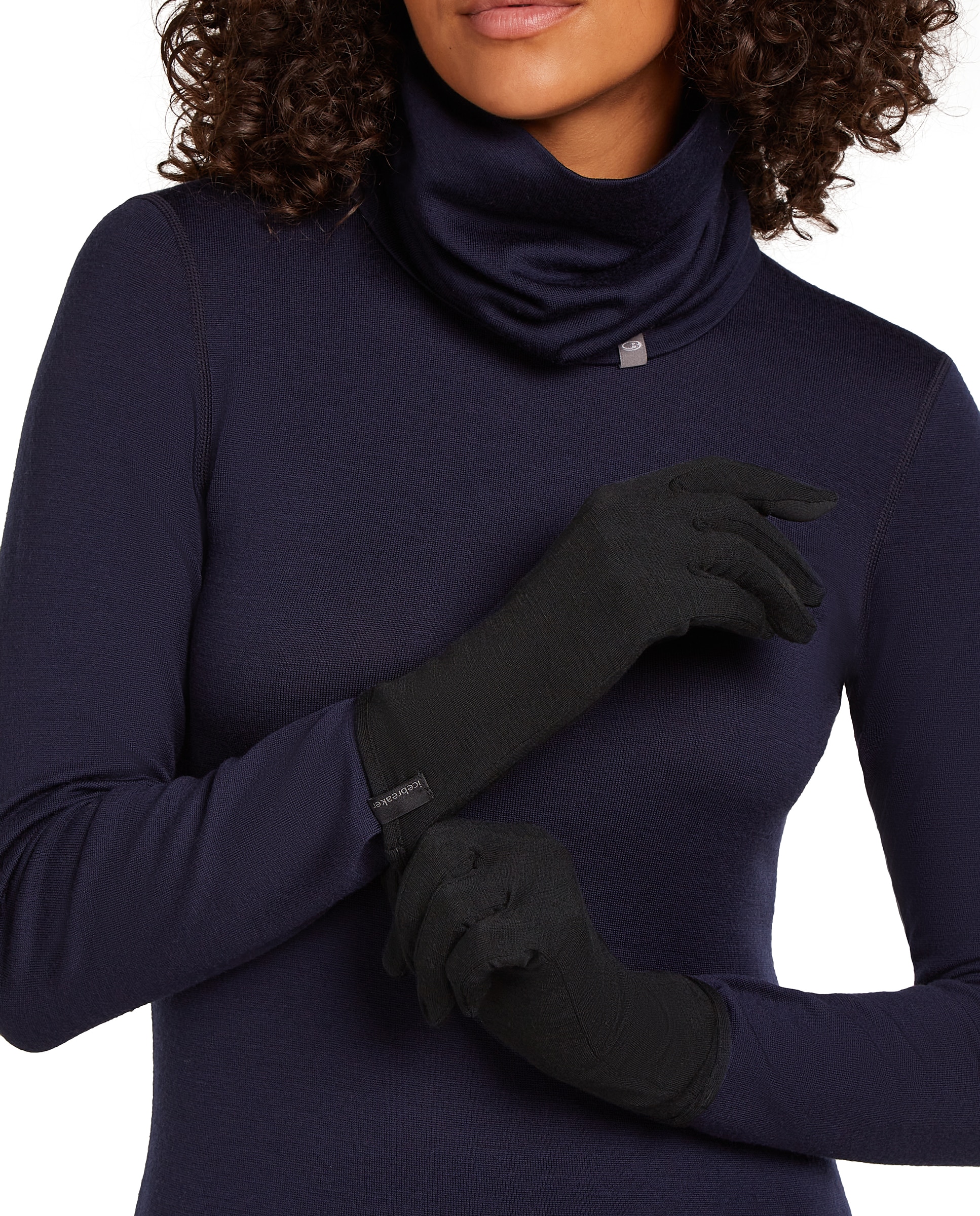 Imagen 3 de Guantes Esqui y Snow Adulto U 260 Oasis Glove Liners ICEBREAKER - Negro mate Negro mate