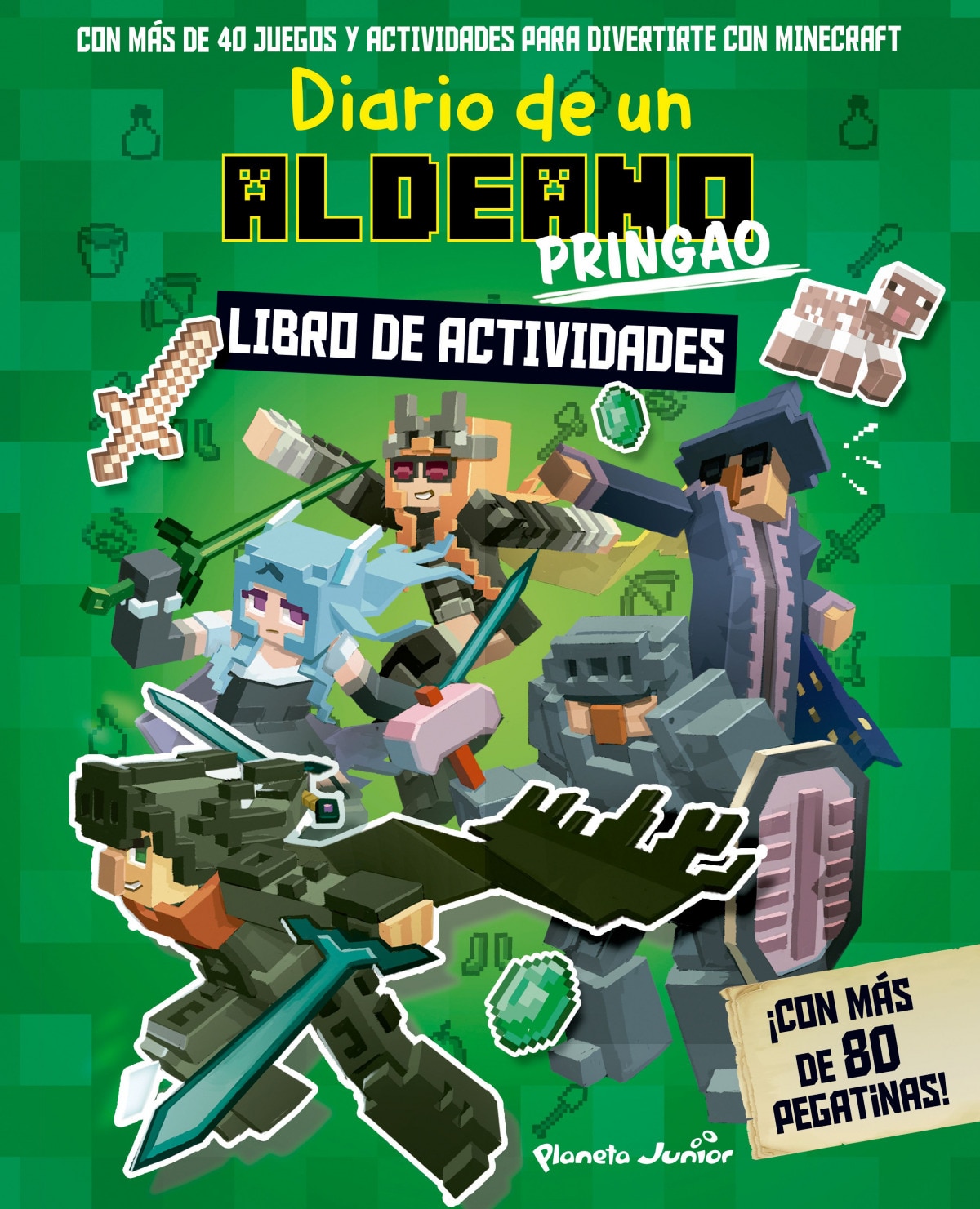 Minecraft. Diario de un aldeano pringao. Libro de actividades: ¡Con más de 80 pegatinas!  (Tapa blanda) 1