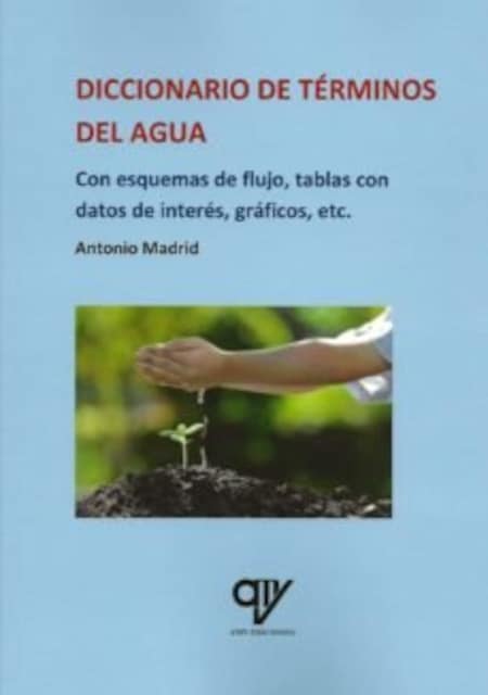 Imagen 0 de DICCIONARIO DE TERMINOS DEL AGUA